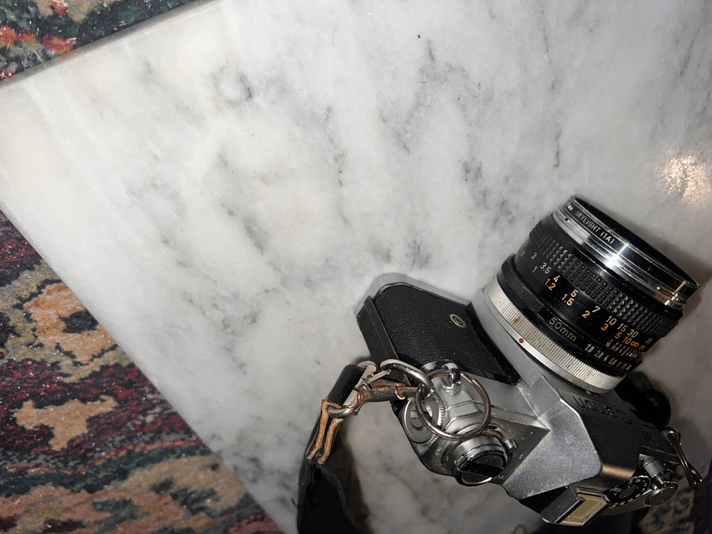 Canon FTb QL 35mm Film SLR Camera w/ 50mm Lens and Nikon 140 Litetouch Zoom