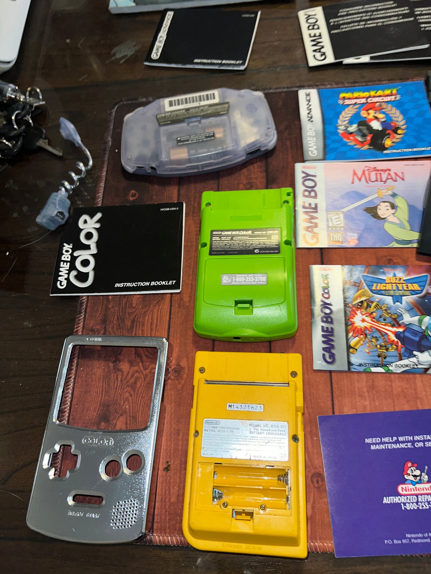 Vintage Gameboy Console and Game Lot Pokemon and more!