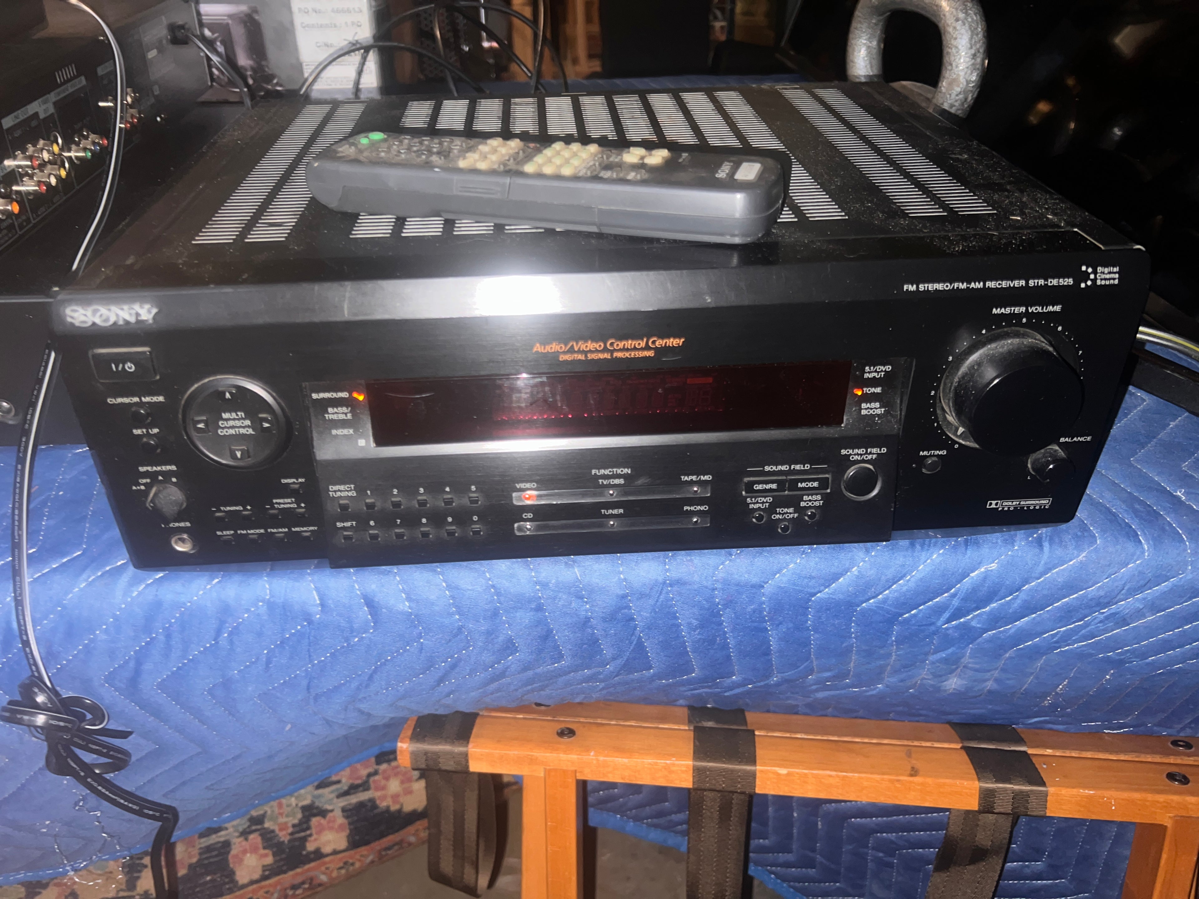 Sony STR-DE525 5.1ch Dolby Surround FM Stereo/FM-AM Receiver A/V Control Center