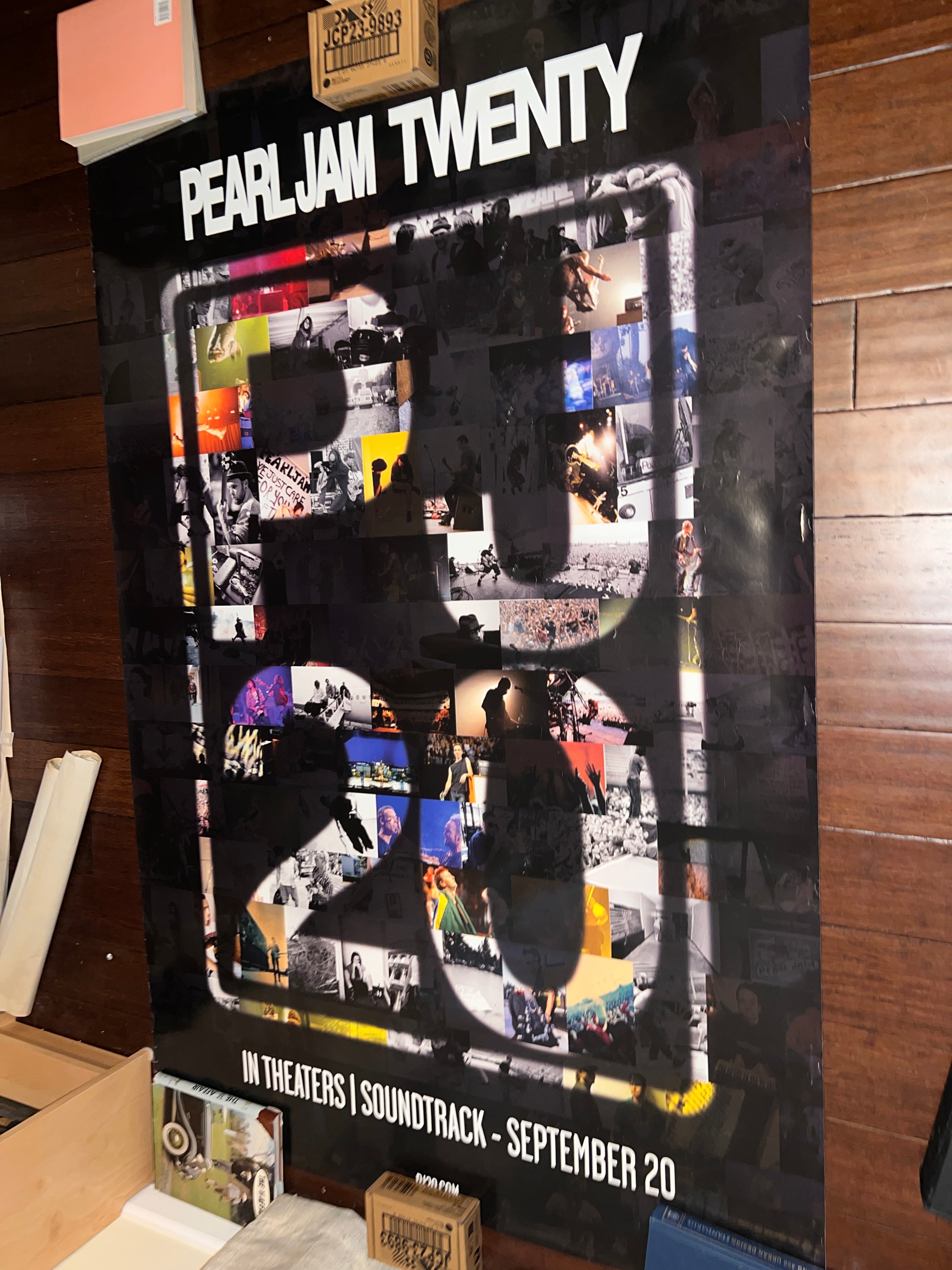Pearl Jam PJ 20 Theatres Sept 20 Huge Extra Large Poster 48 x 72