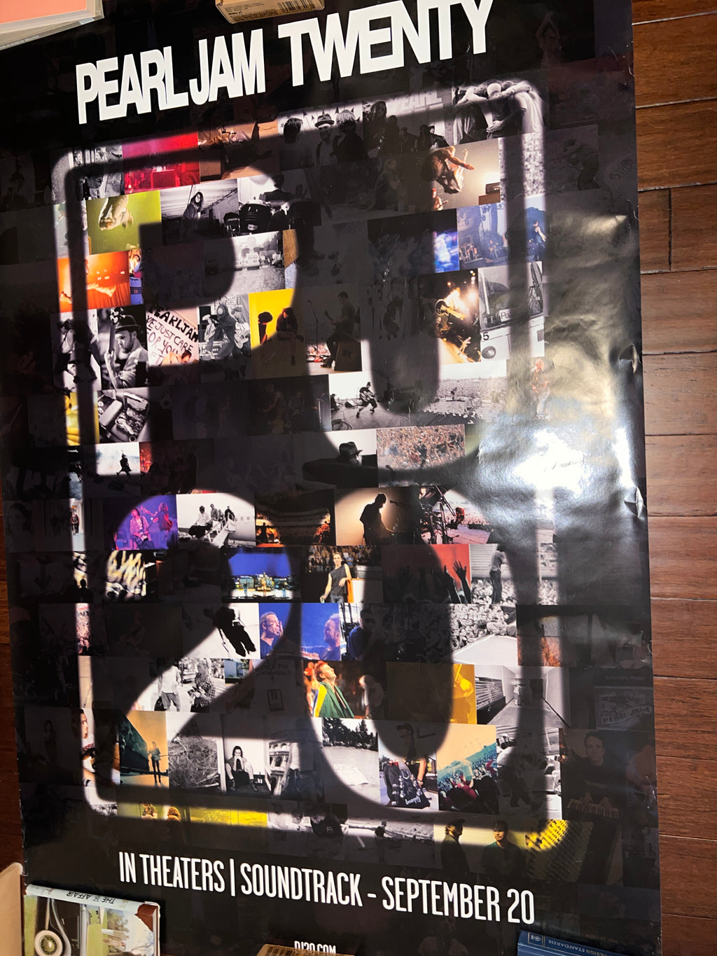 Pearl Jam PJ 20 Theatres Sept 20 Huge Extra Large Poster 48 x 72