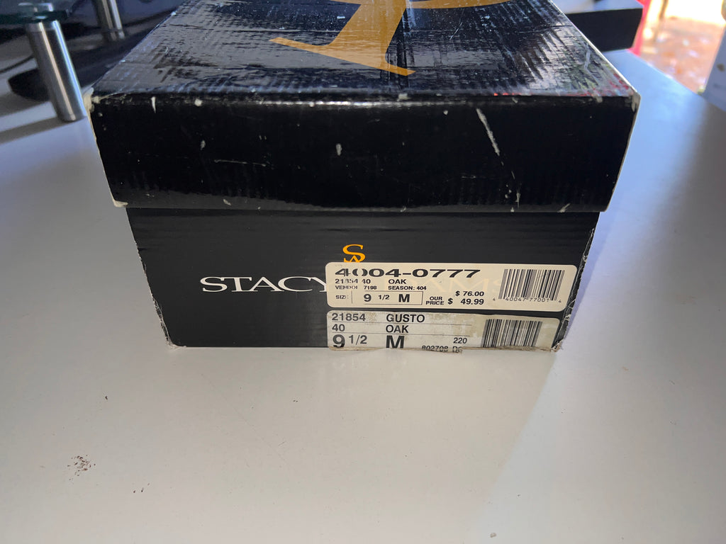 Stacy Adams Gusto Oak Mens Leather Dress Shoes Size 9.5