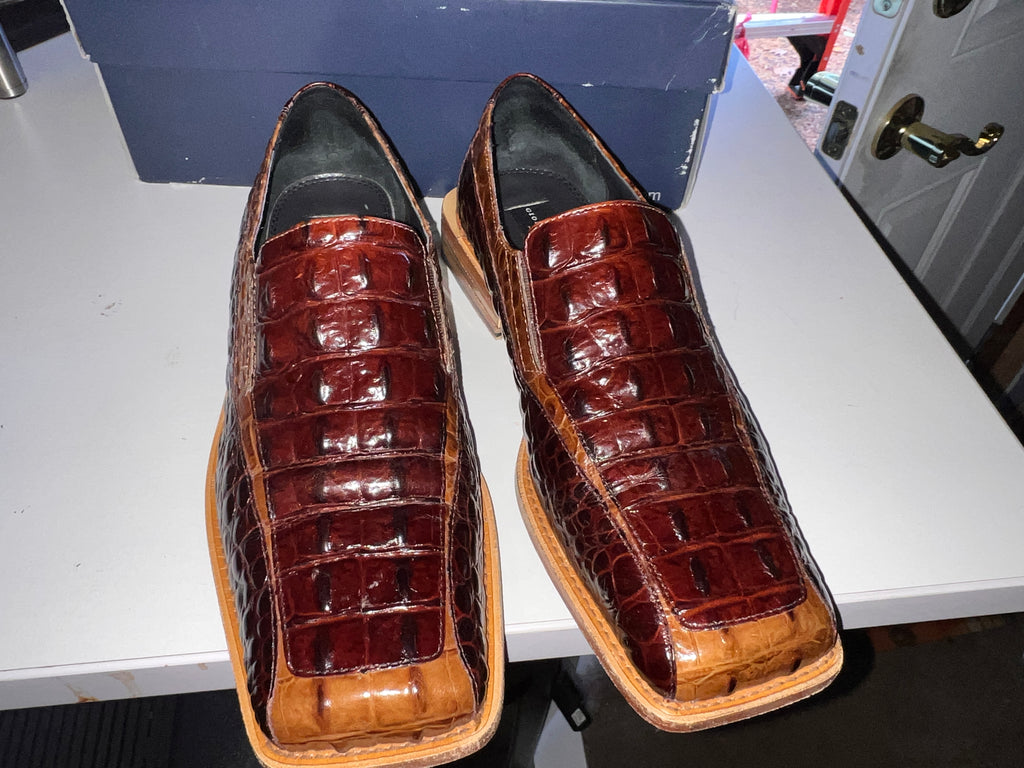 Giorgio Brutini Mens Dress Shoes Size 9.5 4004-0330 Taupe Brown