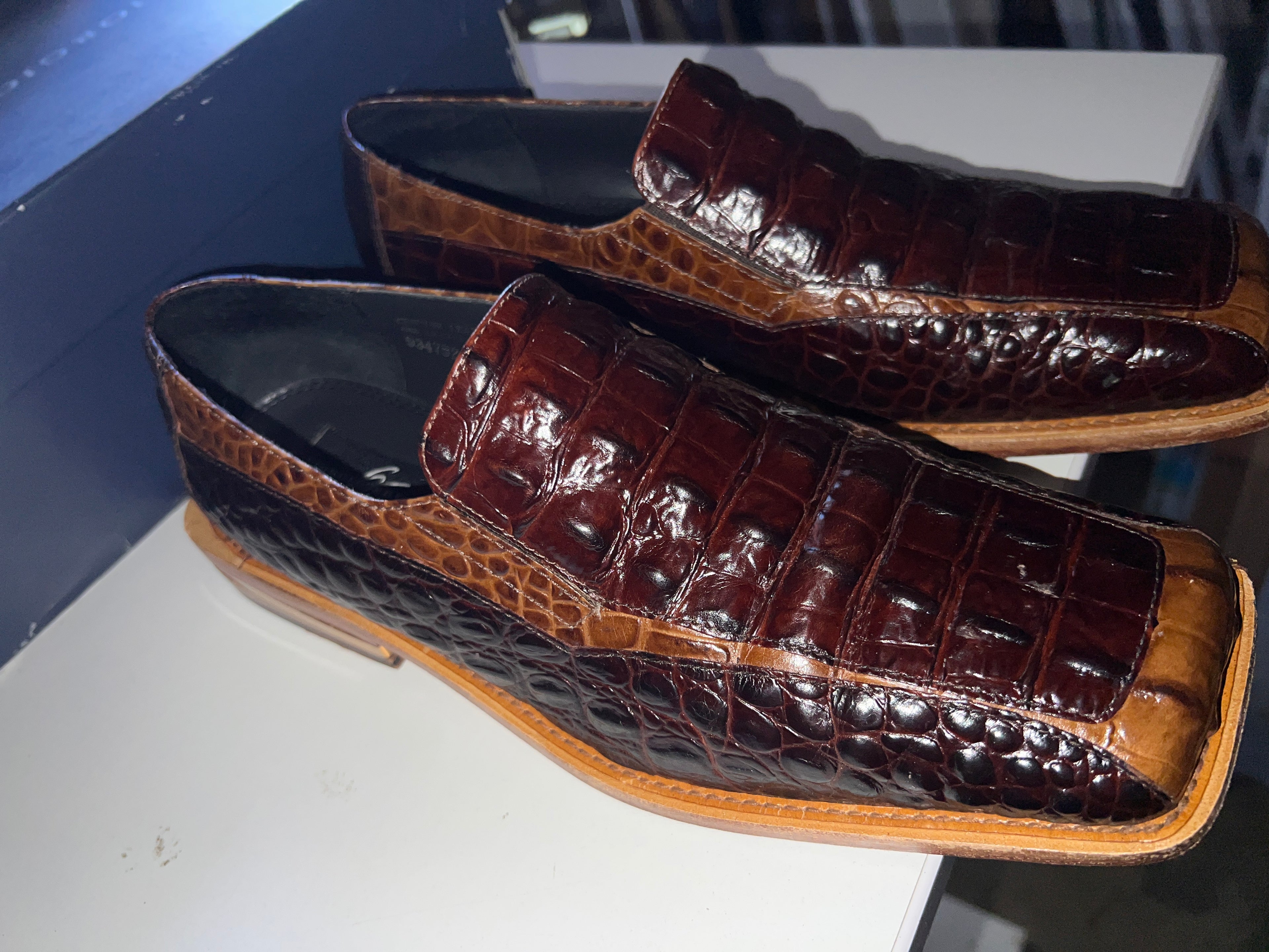 Giorgio Brutini Mens Dress Shoes Size 9.5 4004-0330 Taupe Brown