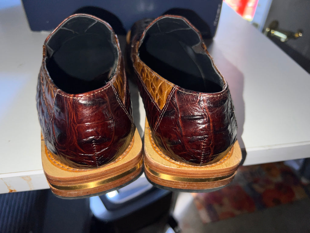 Giorgio Brutini Mens Dress Shoes Size 9.5 4004-0330 Taupe Brown