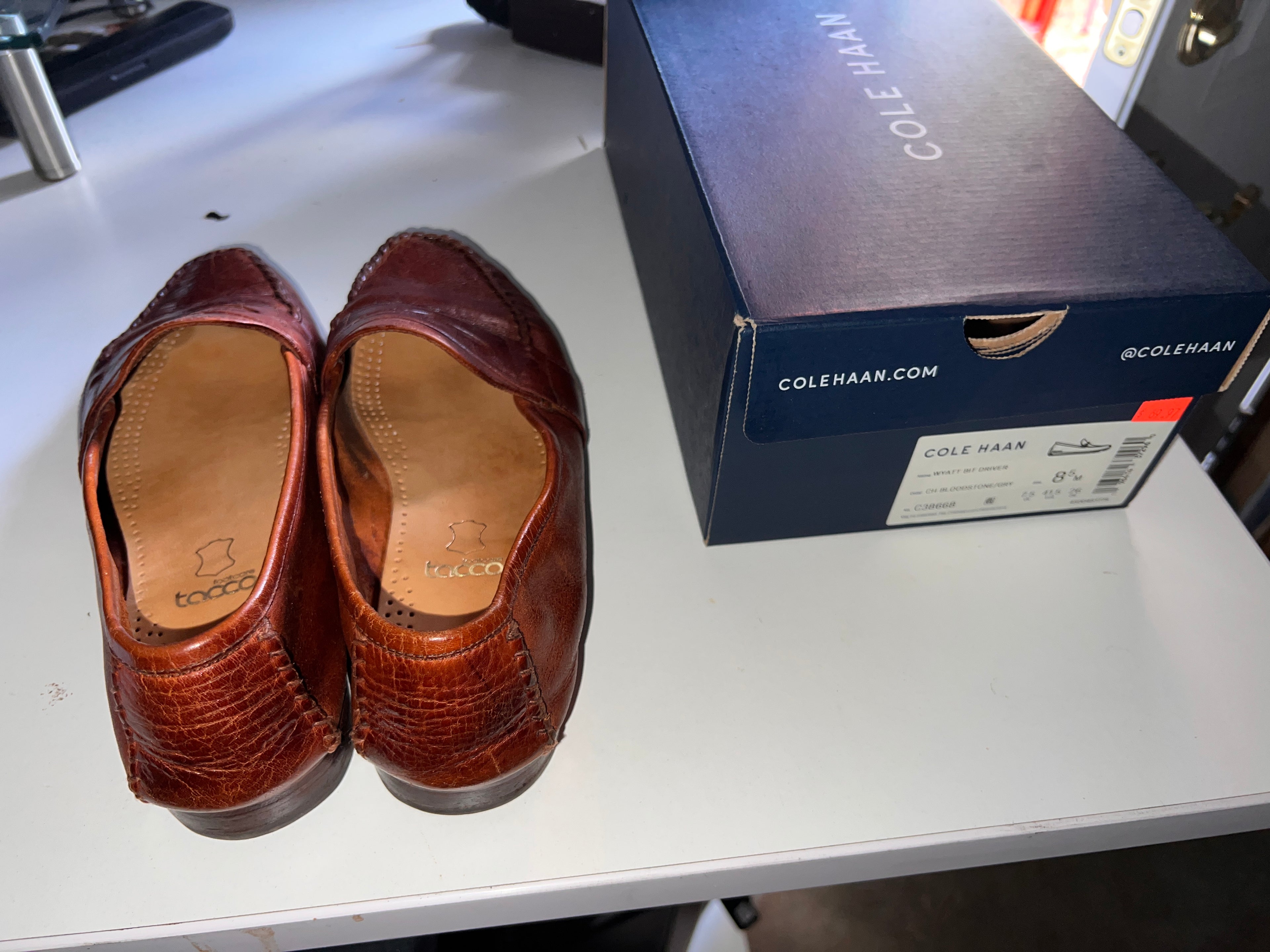 Wyatt Bit driver Cole Haan Mens Shoes Size 8.5 Bloodstone