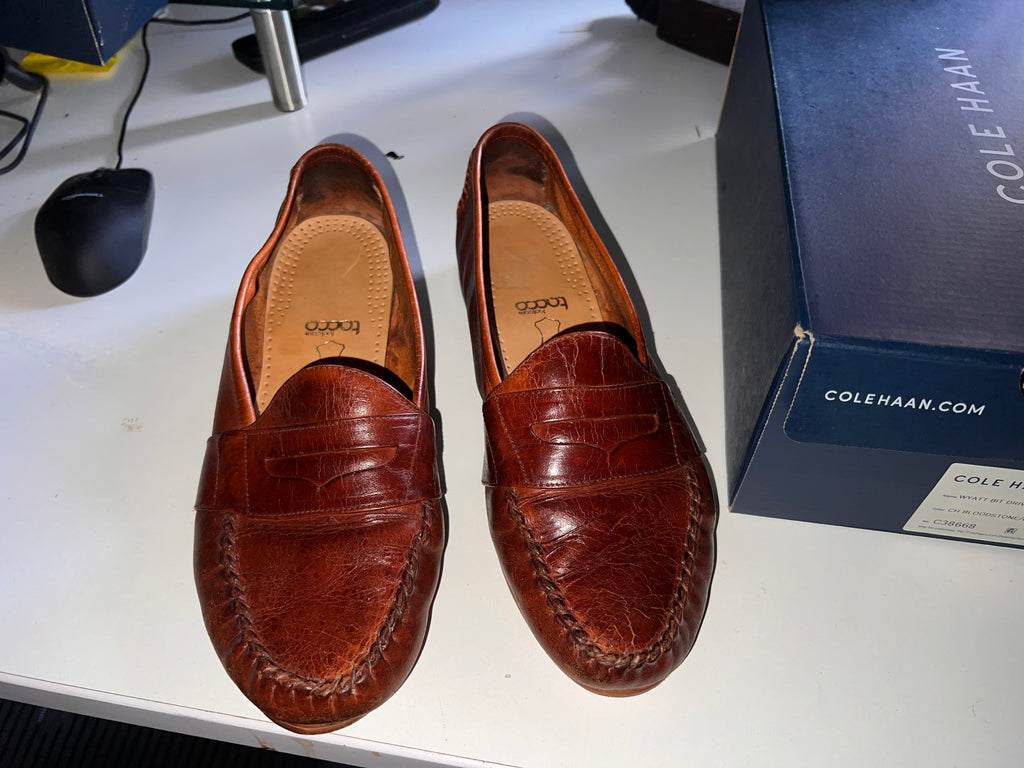 Wyatt Bit driver Cole Haan Mens Shoes Size 8.5 Bloodstone