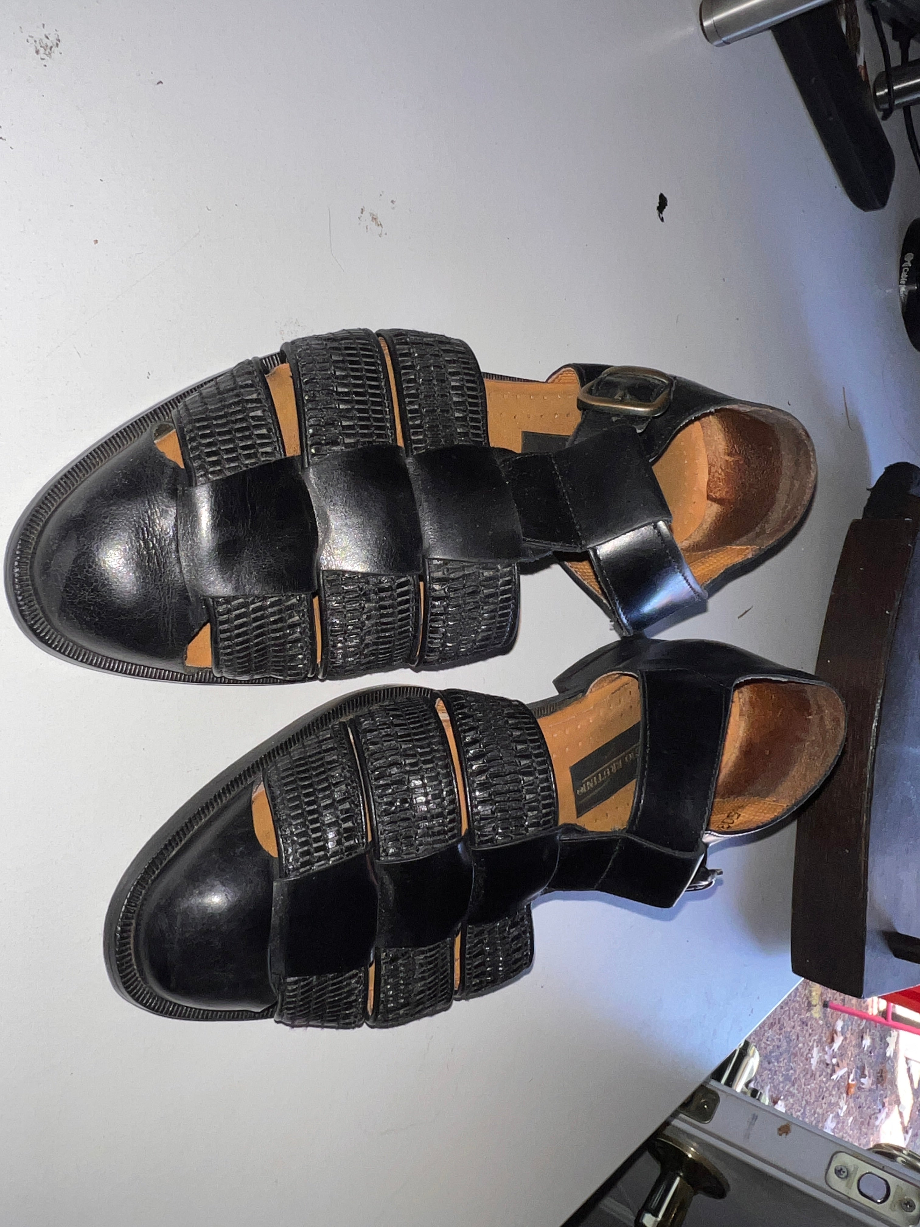 Giorgio Brutini Mens Dress Shoes Size 9.5 D Huarache leather