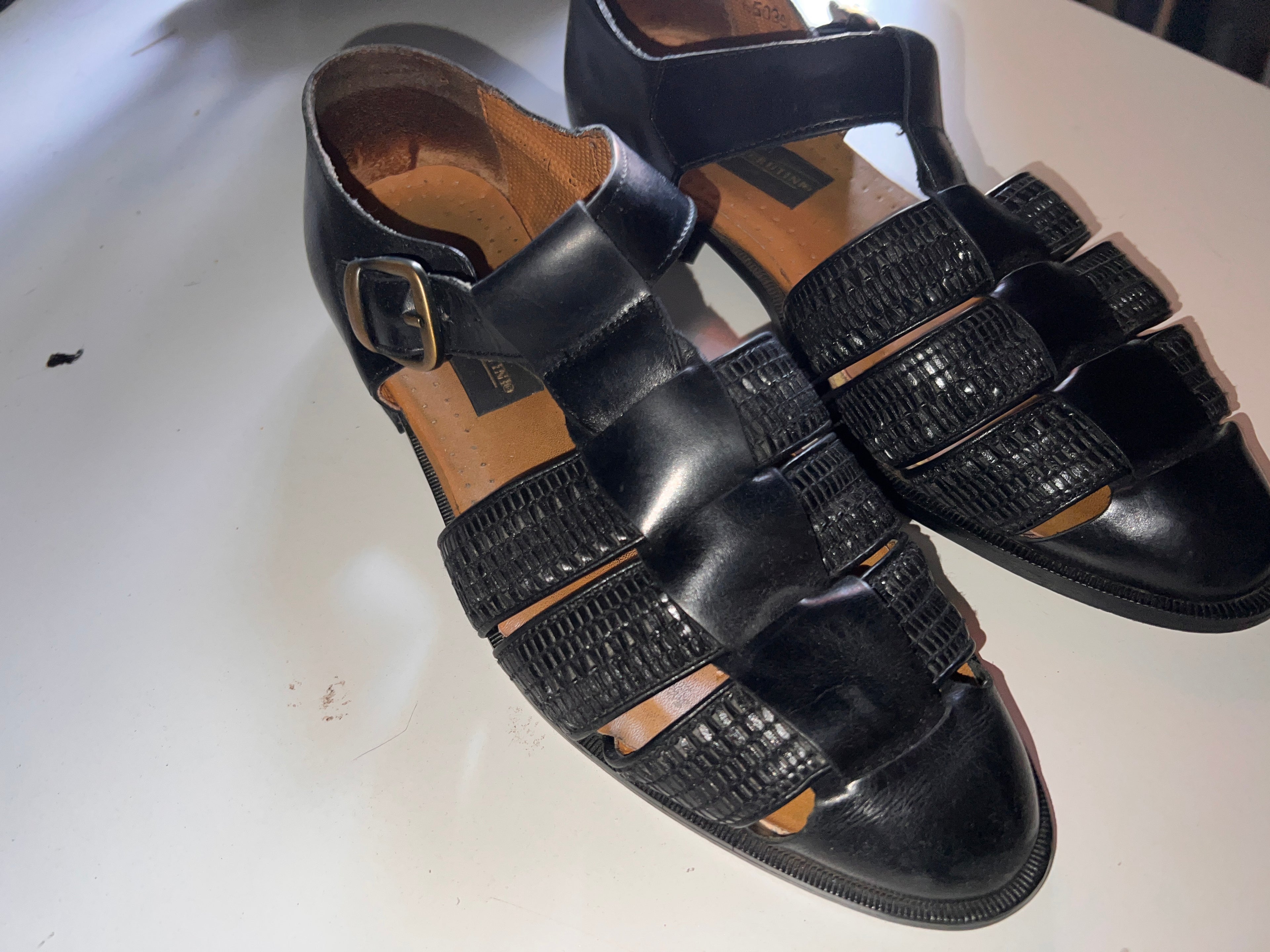 Giorgio Brutini Mens Dress Shoes Size 9.5 D Huarache leather