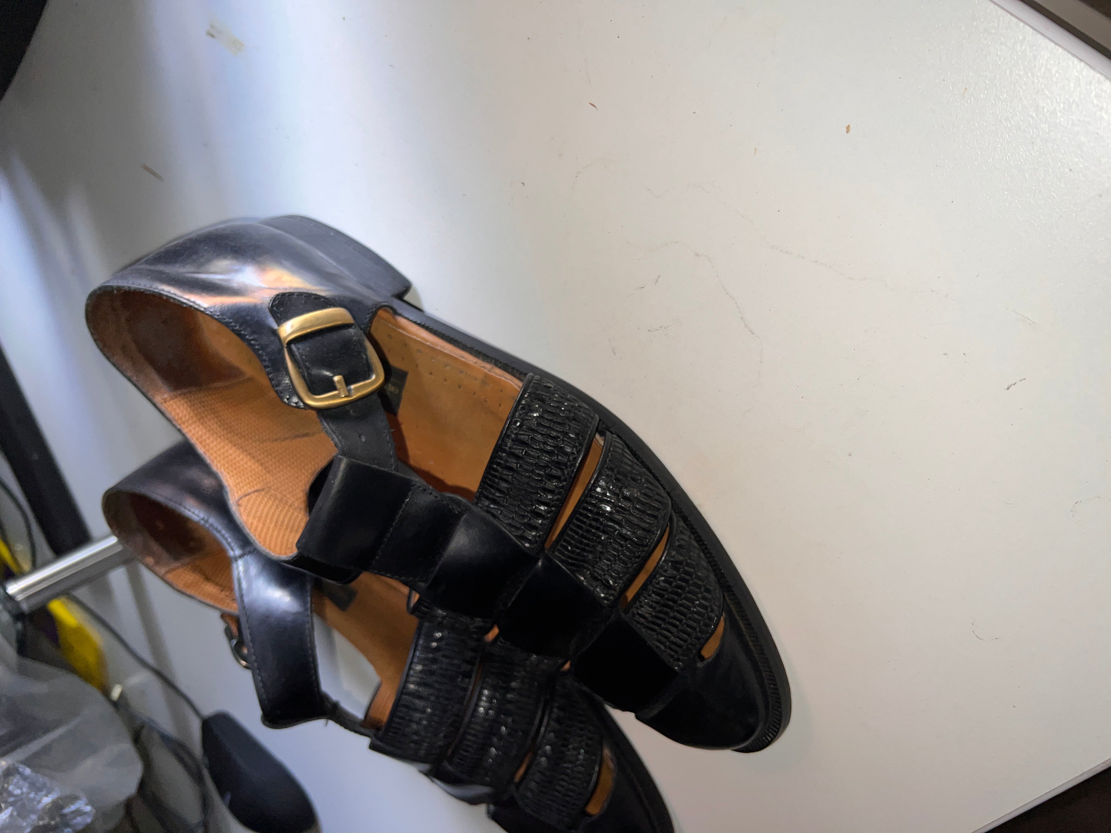 Giorgio Brutini Mens Dress Shoes Size 9.5 D Huarache leather