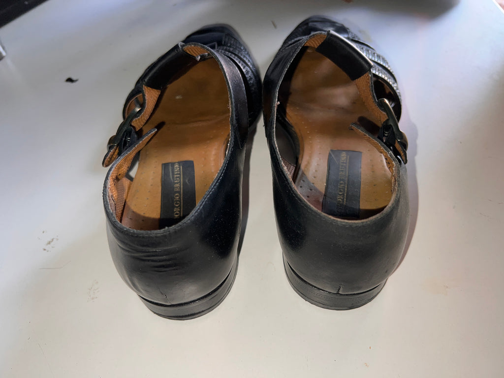 Giorgio Brutini Mens Dress Shoes Size 9.5 D Huarache leather