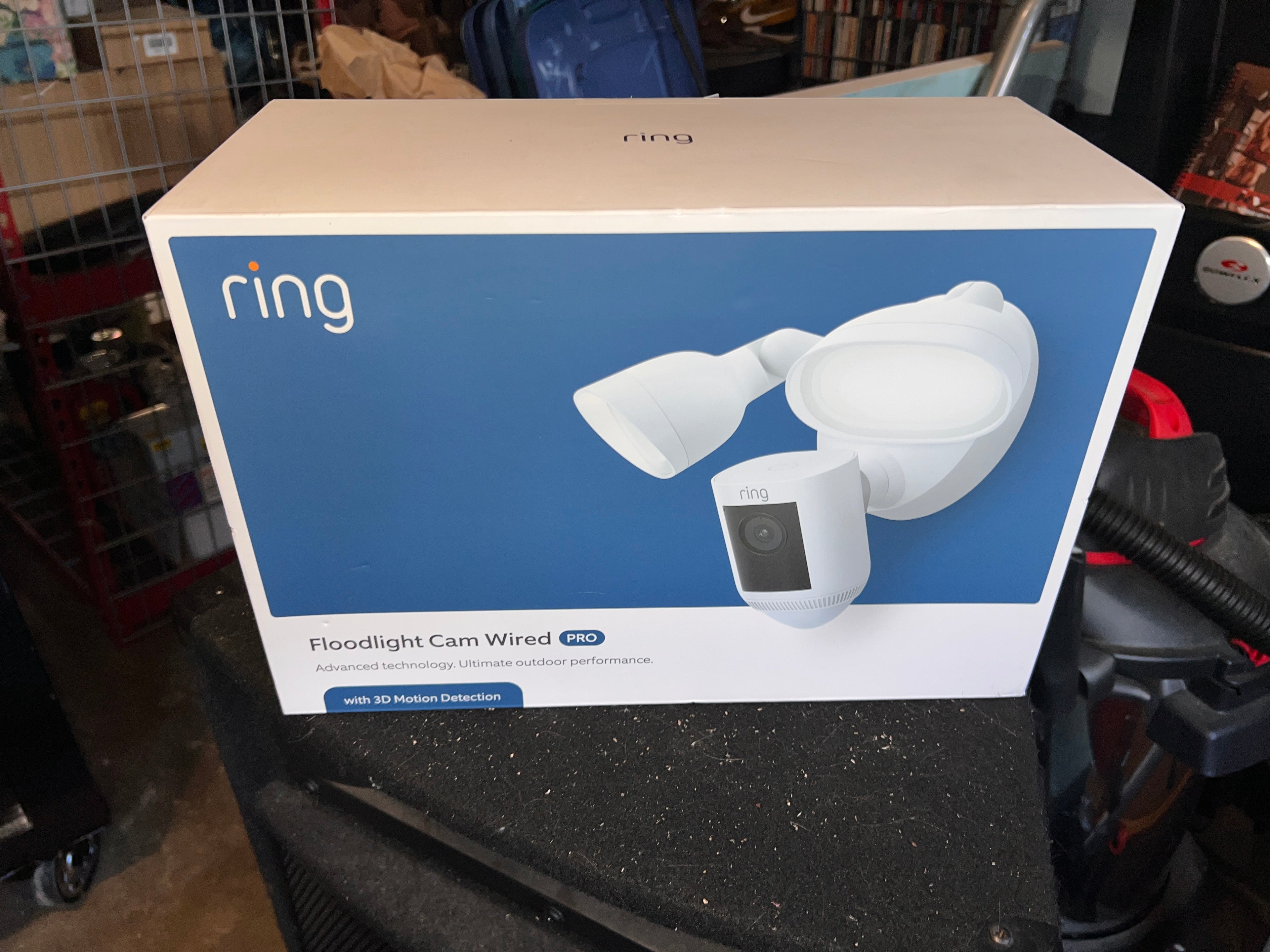 Ring Floodlight Cam Wired Plus Surveillance Camera - White