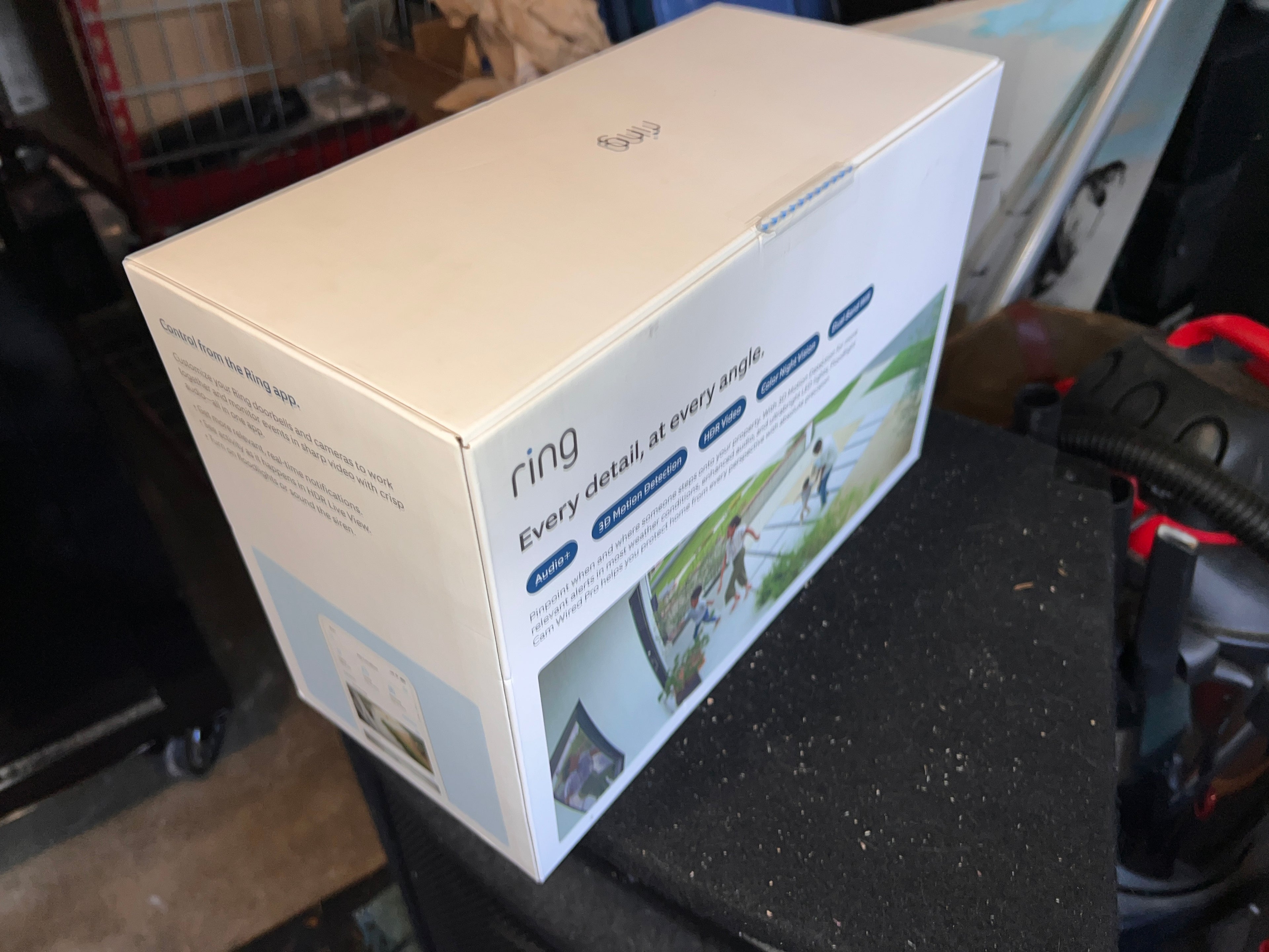 Ring Floodlight Cam Wired Plus Surveillance Camera - White