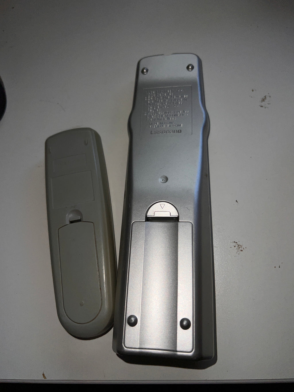 Toshiba CT-844 and Panasonic Shuttle Tower Director TV Remote controls