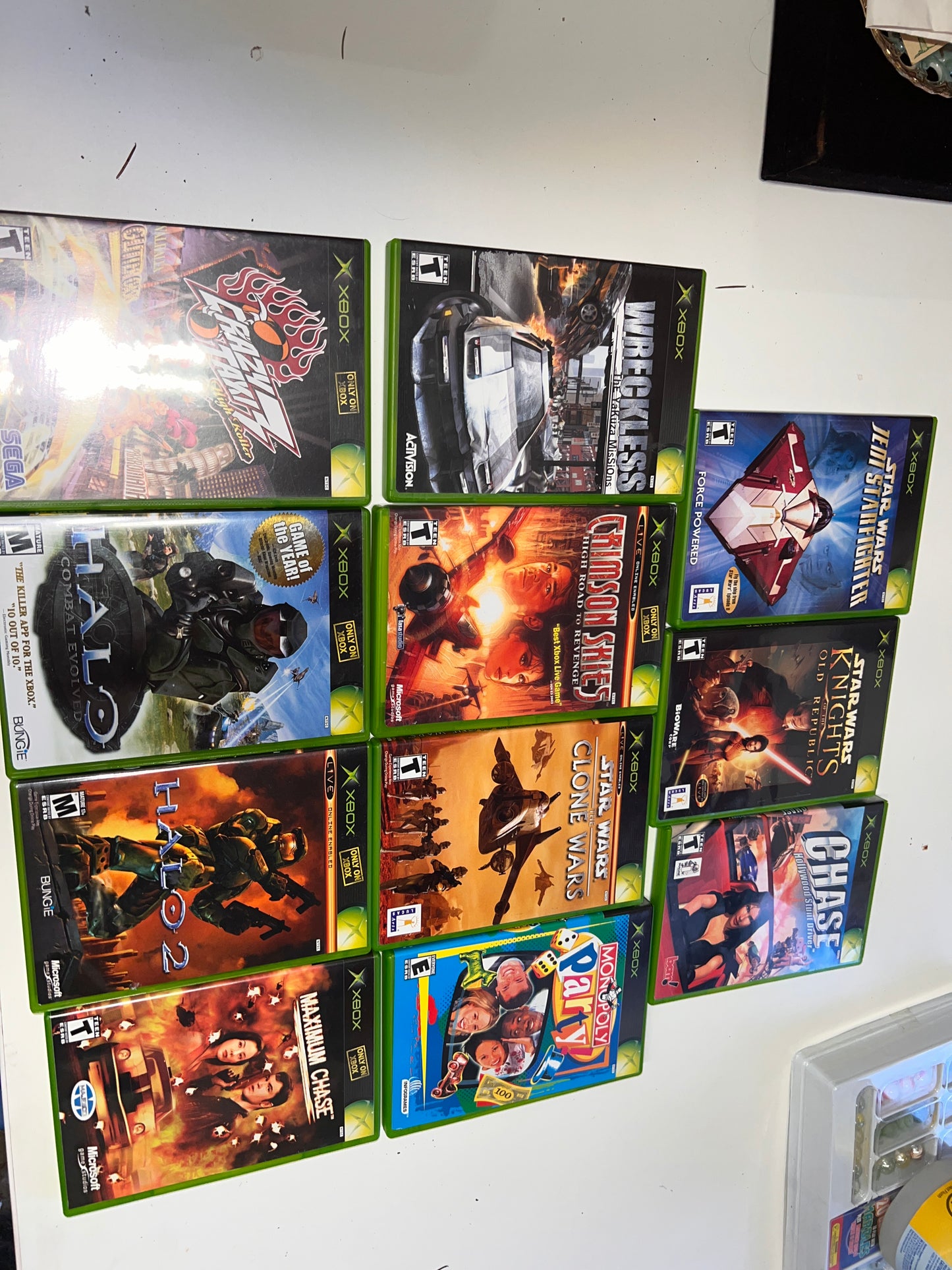 Vintage bundle of Xbox games Star Wars and more!