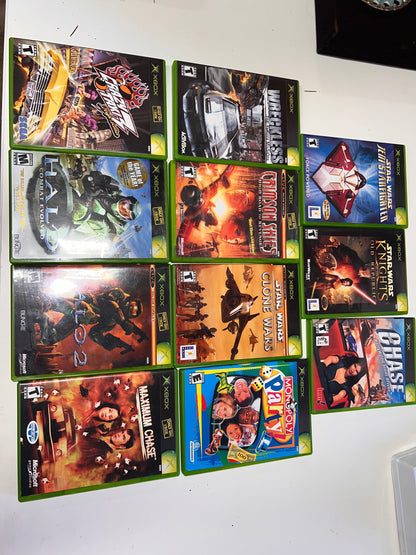 Vintage bundle of Xbox games Star Wars and more!