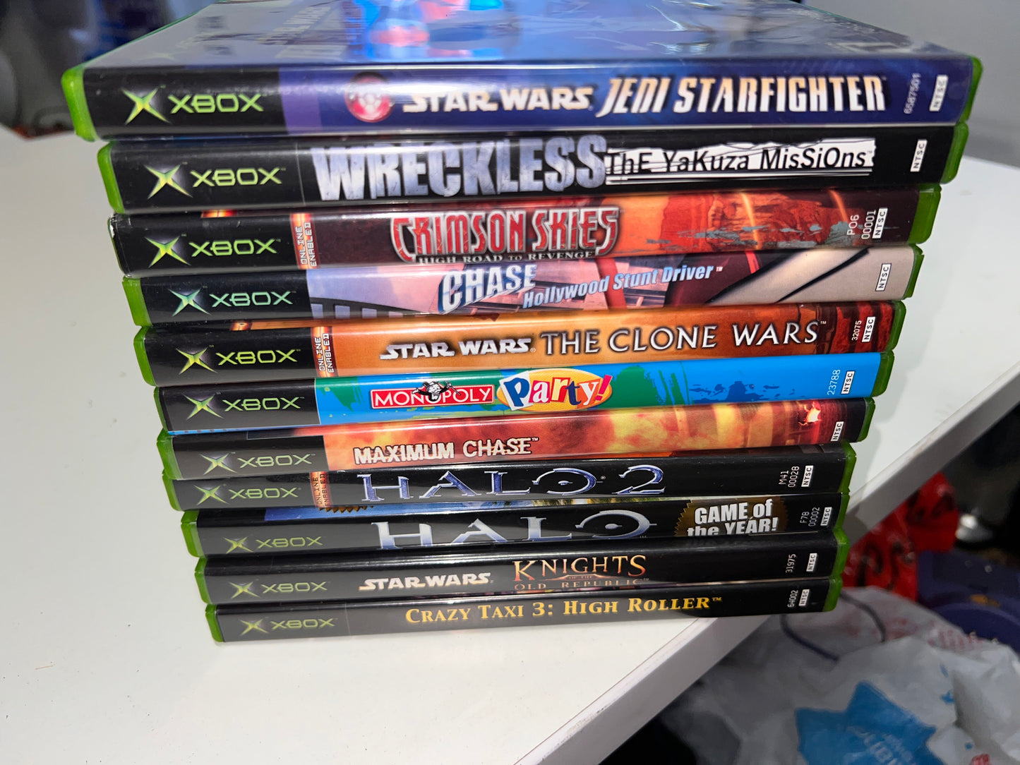 Vintage bundle of Xbox games Star Wars and more!