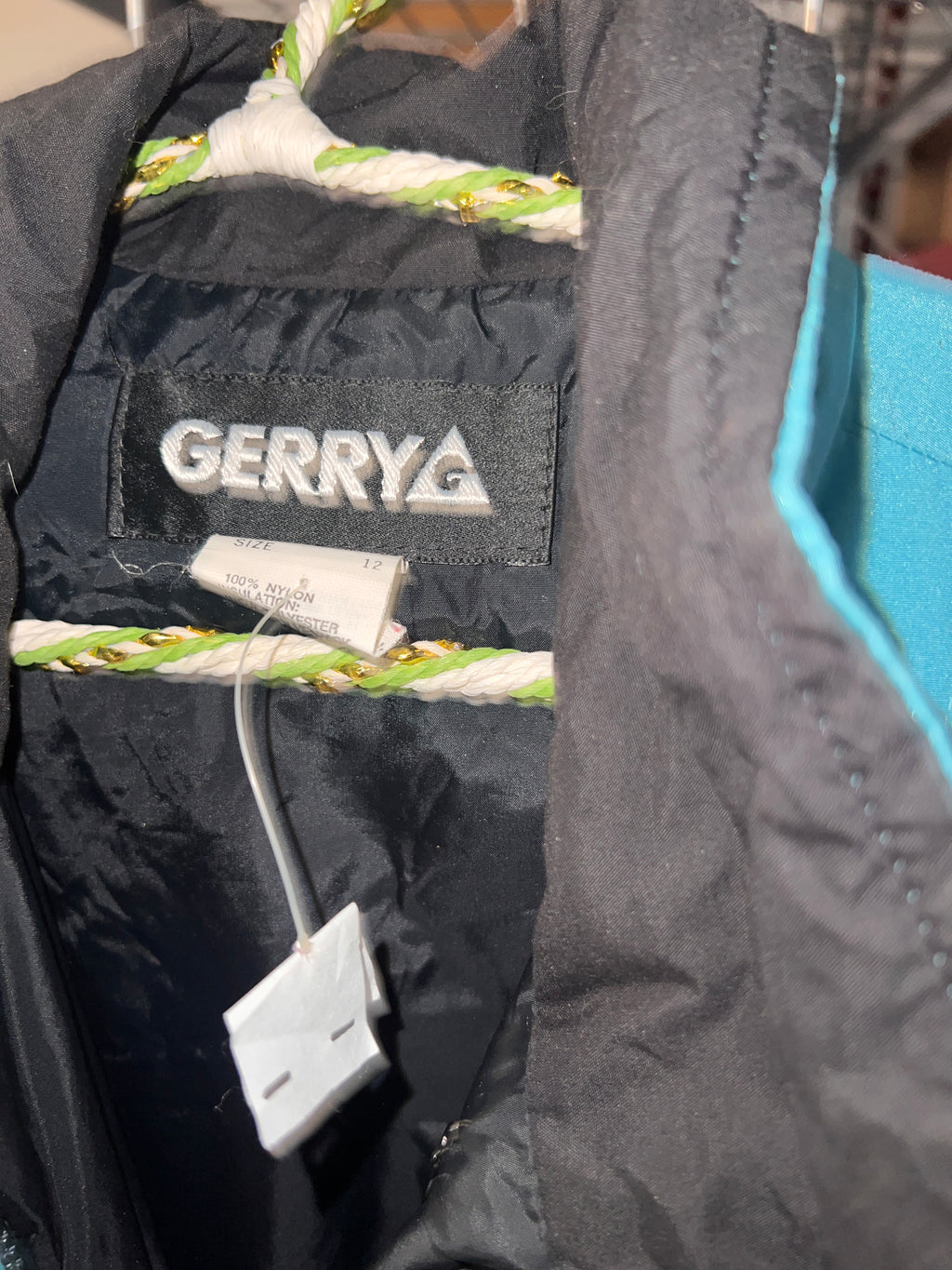 Gerry Womens Ski Suit Vintage Size 12 Black blue and red Retro