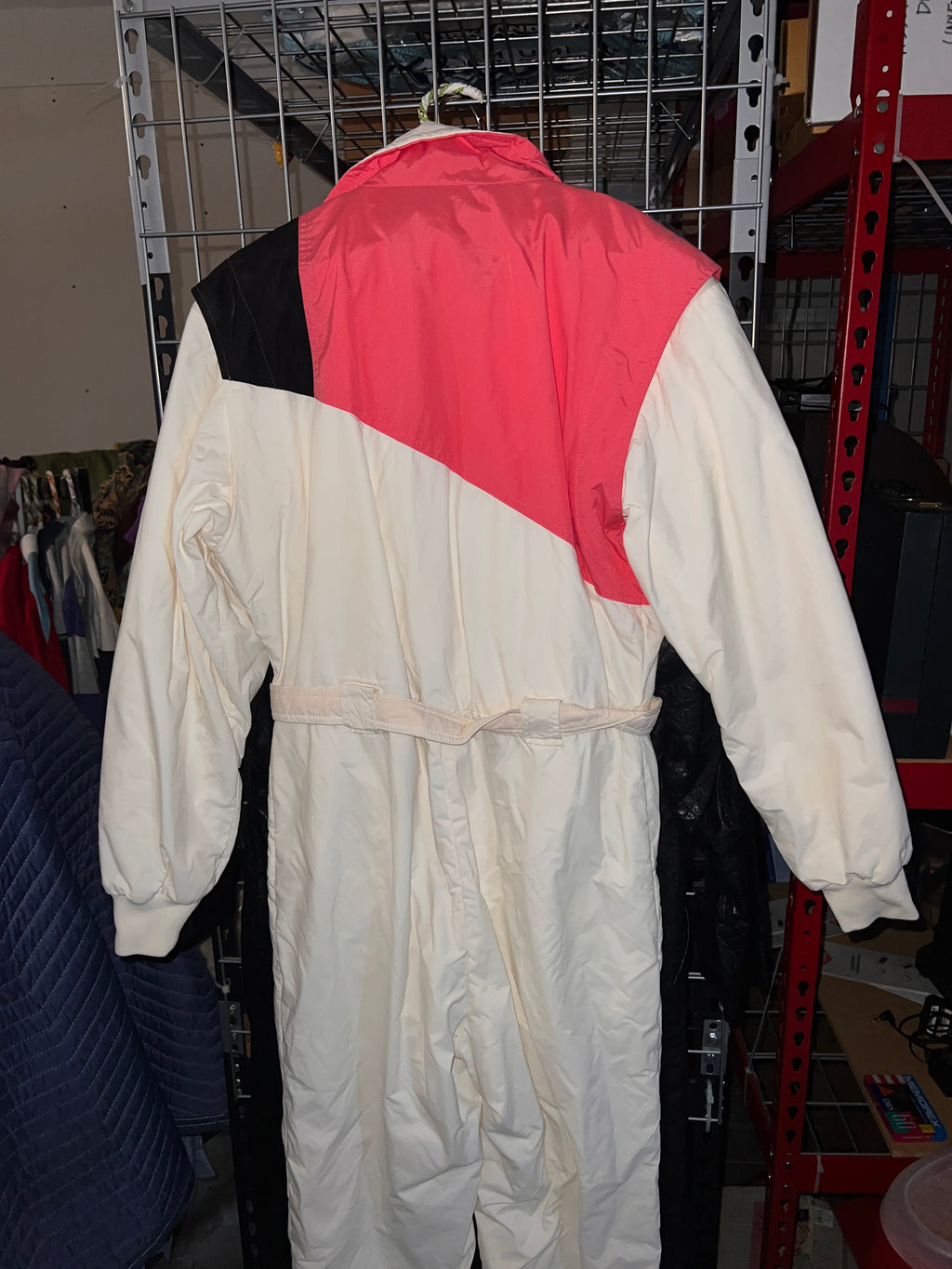 Gerry Womens Ski Suit Vintage Size 12 White red and black Retro