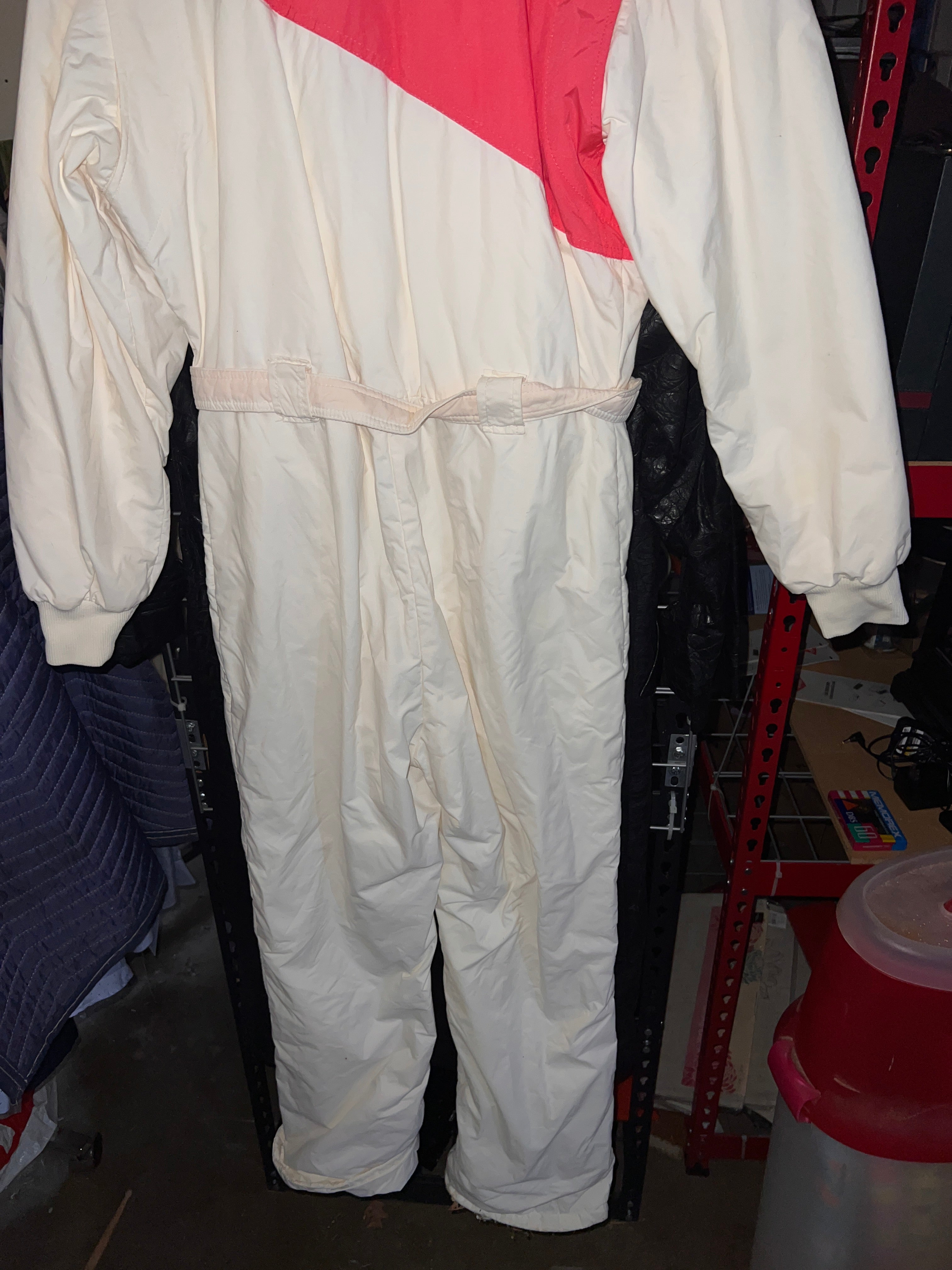 Gerry Womens Ski Suit Vintage Size 12 White red and black Retro