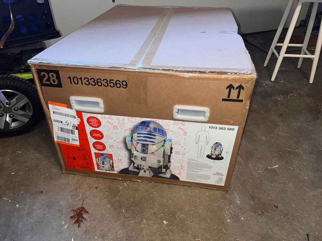 HOME DEPOT 3.5 FT ANIMATED STAR WARS R2 D2 CHRISTMAS ANIMATRONIC