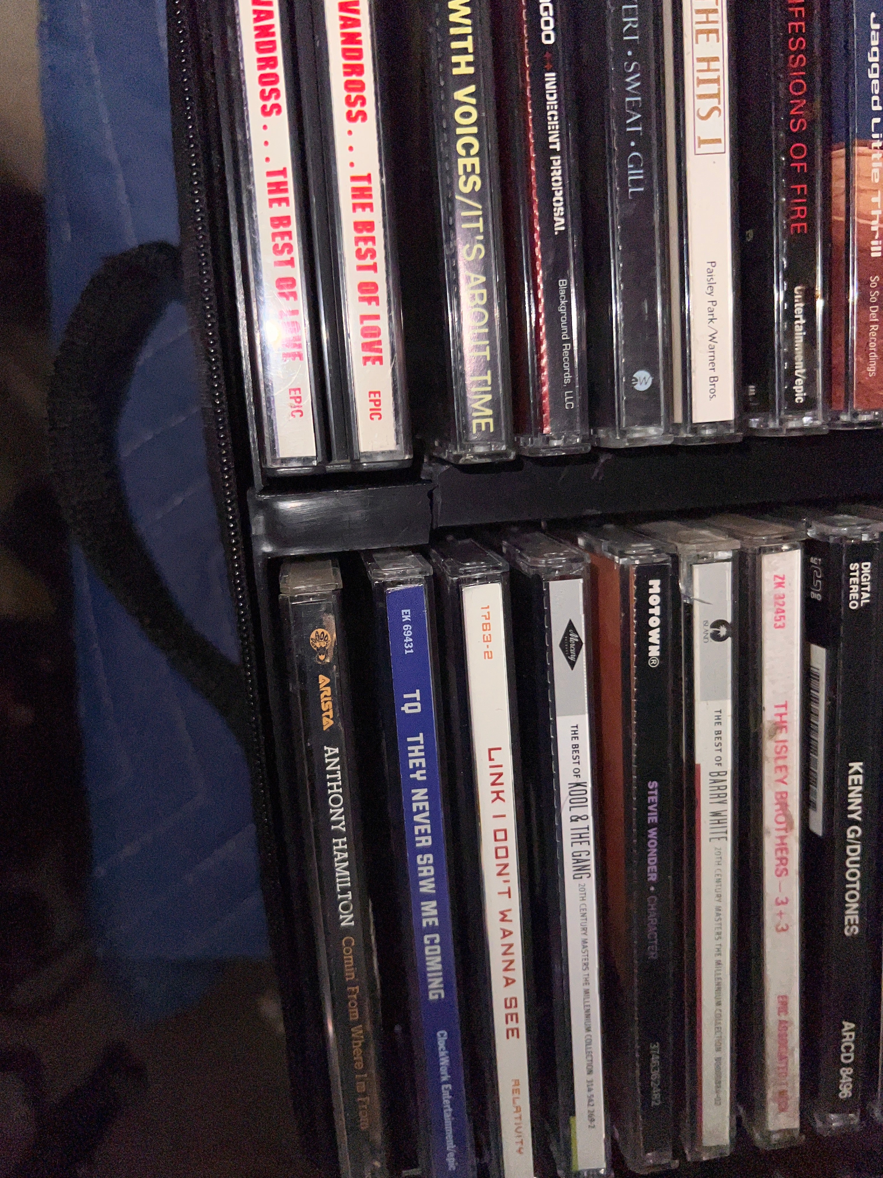 59 Vintage R & B Hip Hop CDs  Album Collection with Travel Cases