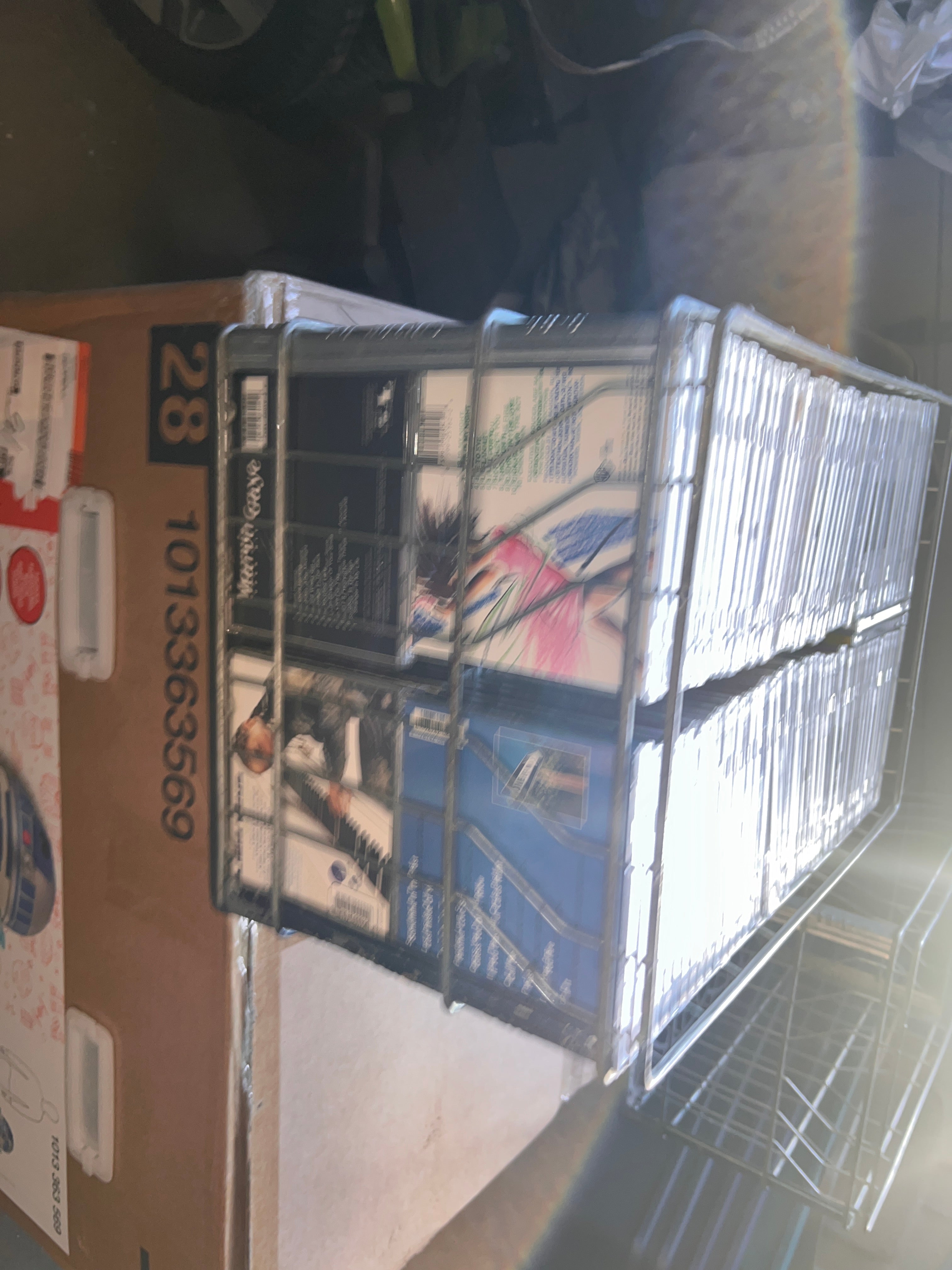 169 Vintage R & B Hip Hop CDs  Album Collection with Vintage Metal Crate