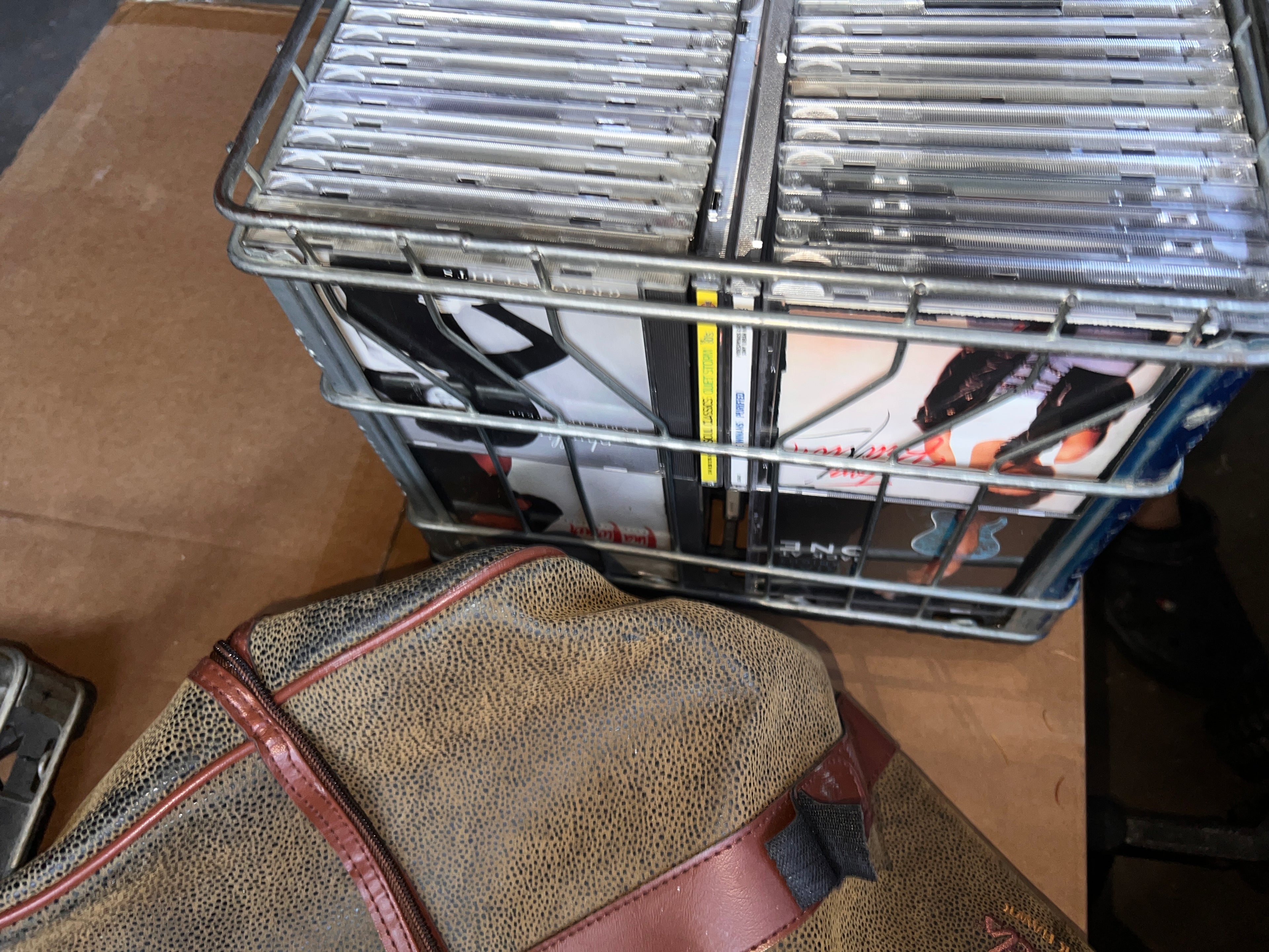 169 Vintage R & B Hip Hop CDs  Album Collection with Vintage Metal Crate