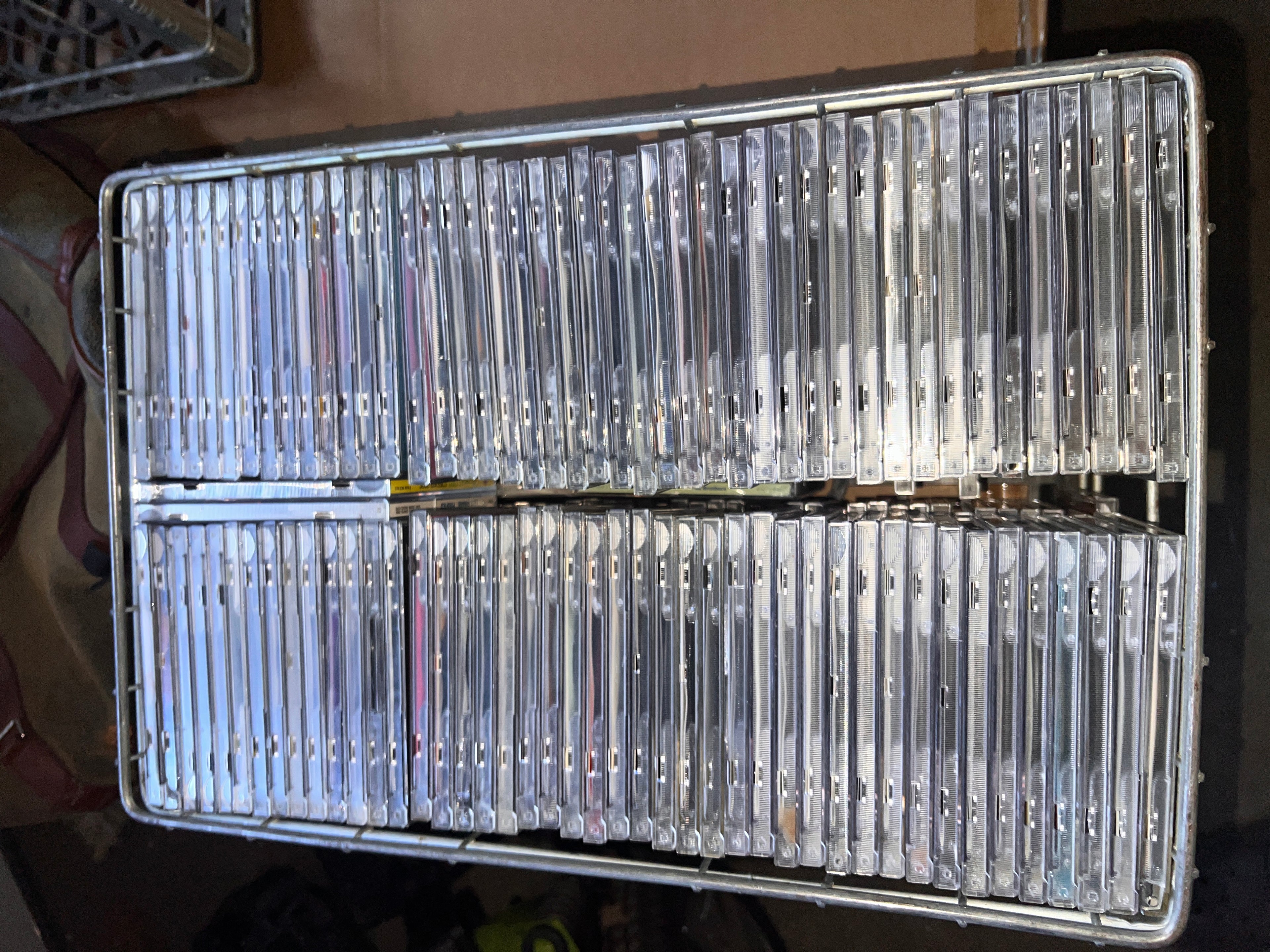 169 Vintage R & B Hip Hop CDs  Album Collection with Vintage Metal Crate