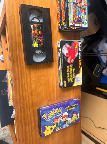 Bundle of 5 rare Nintendo Promo VHS Tapes for Pokemon and More