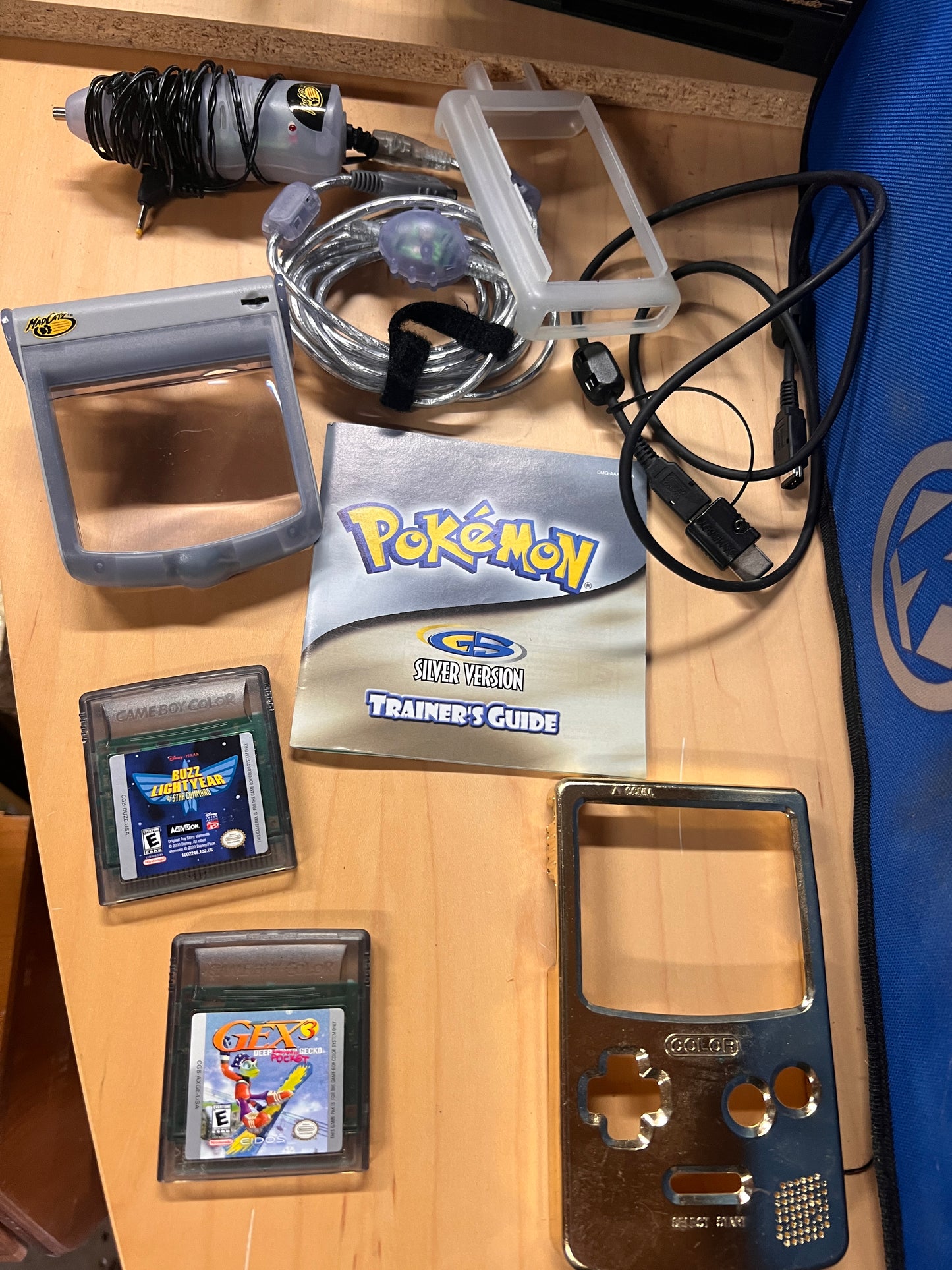 Vintage Gameboy Console and Game Lot Pokemon and more!