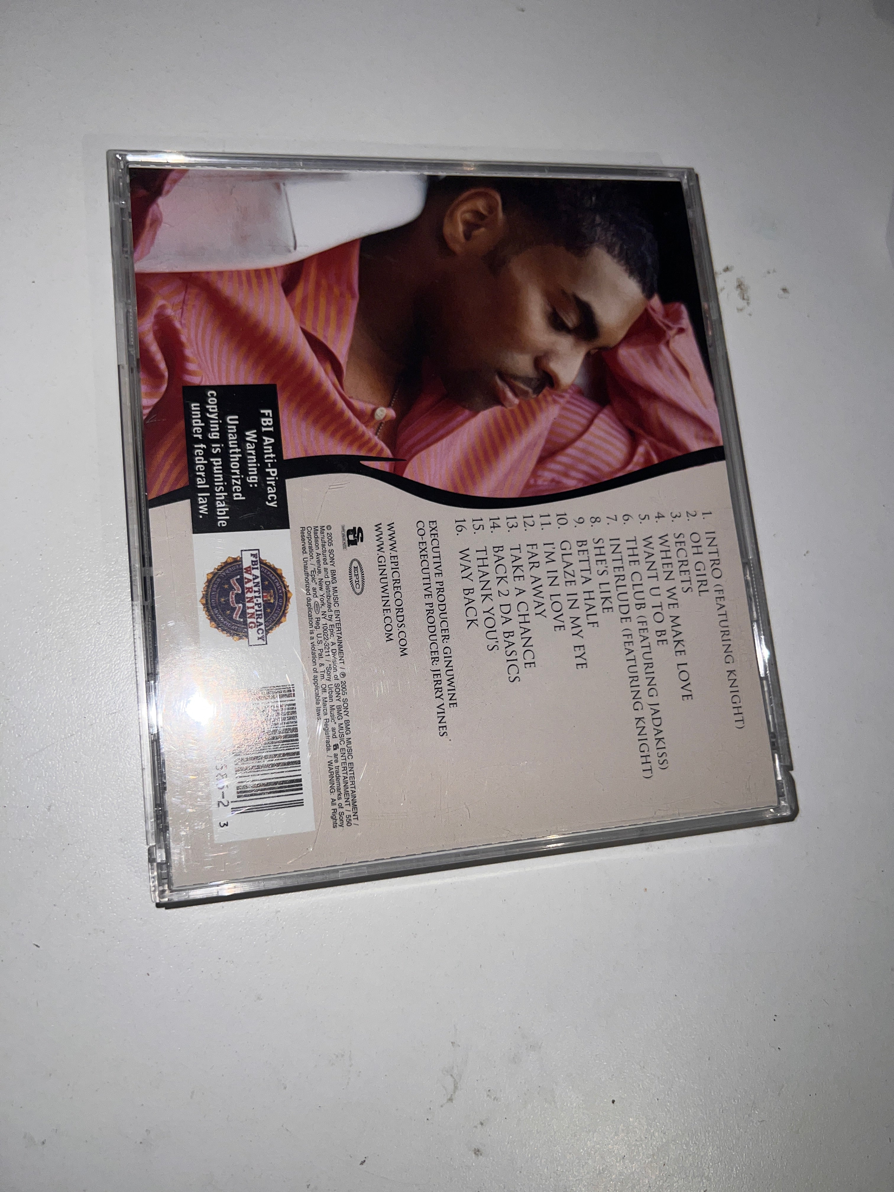 Ginuwine Back II Da Basics CD Circuit City edition exclusive tracks