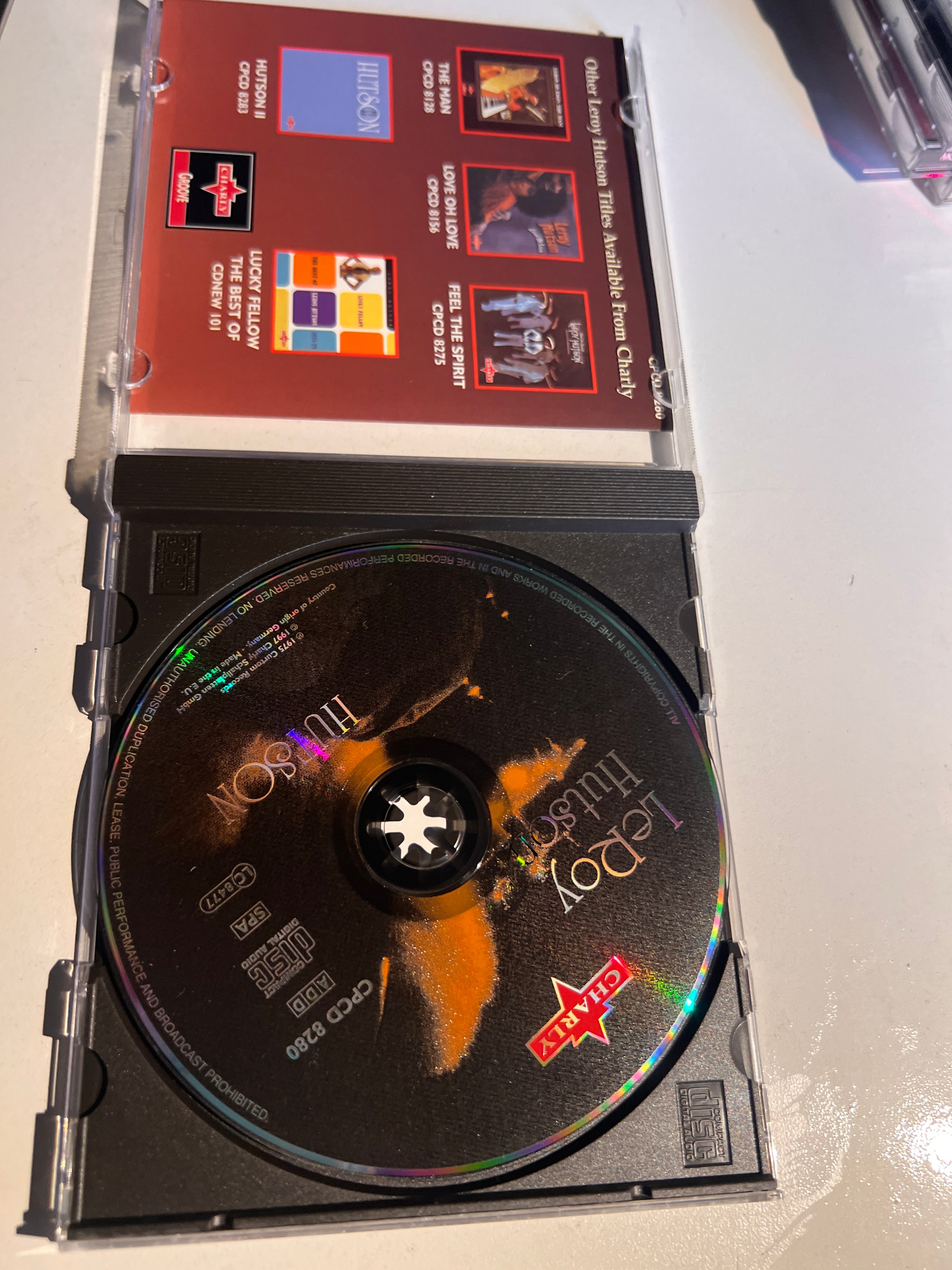 Leroy Hutson Hutson CD Charly UK Import