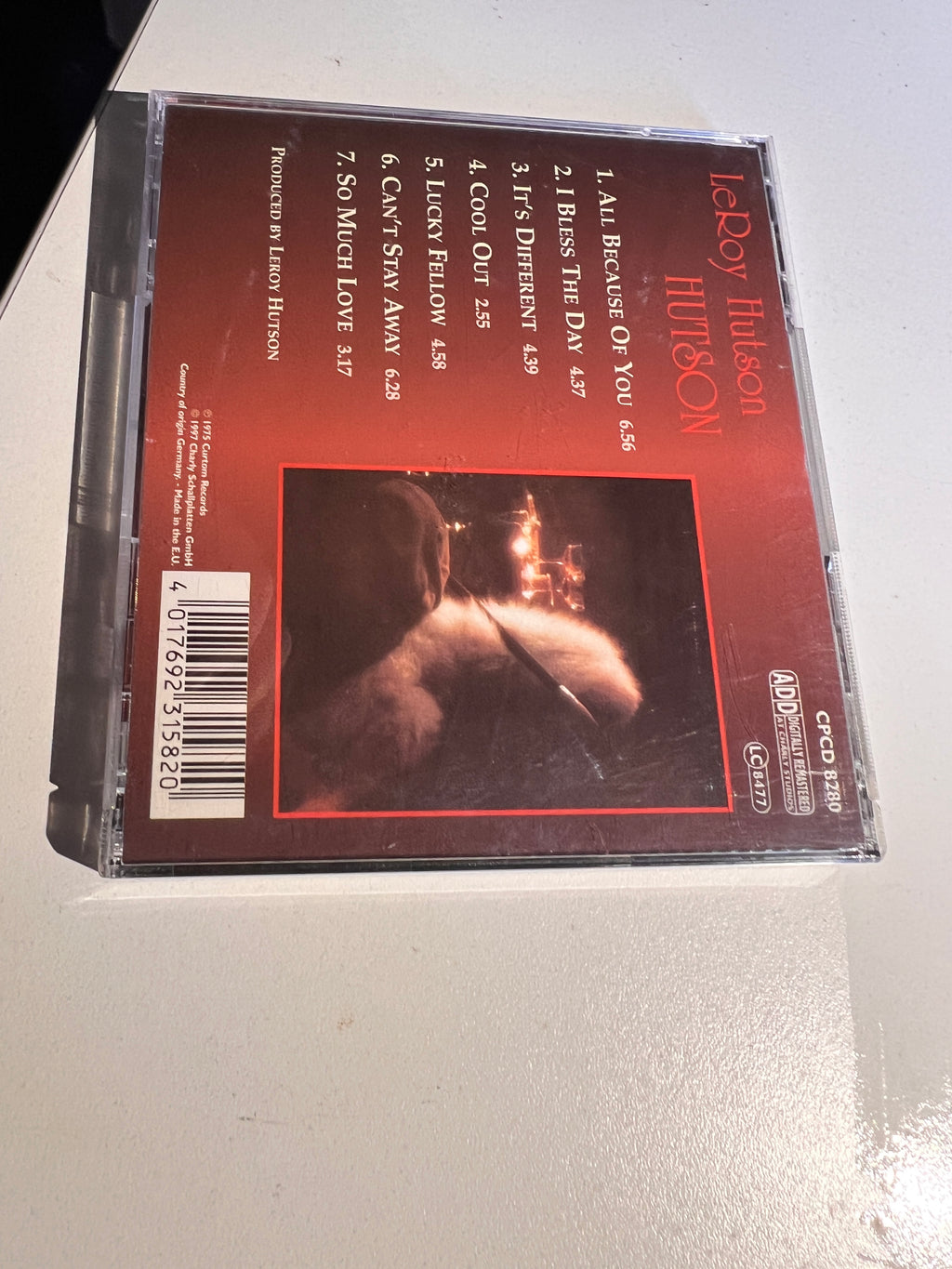Leroy Hutson Hutson CD Charly UK Import