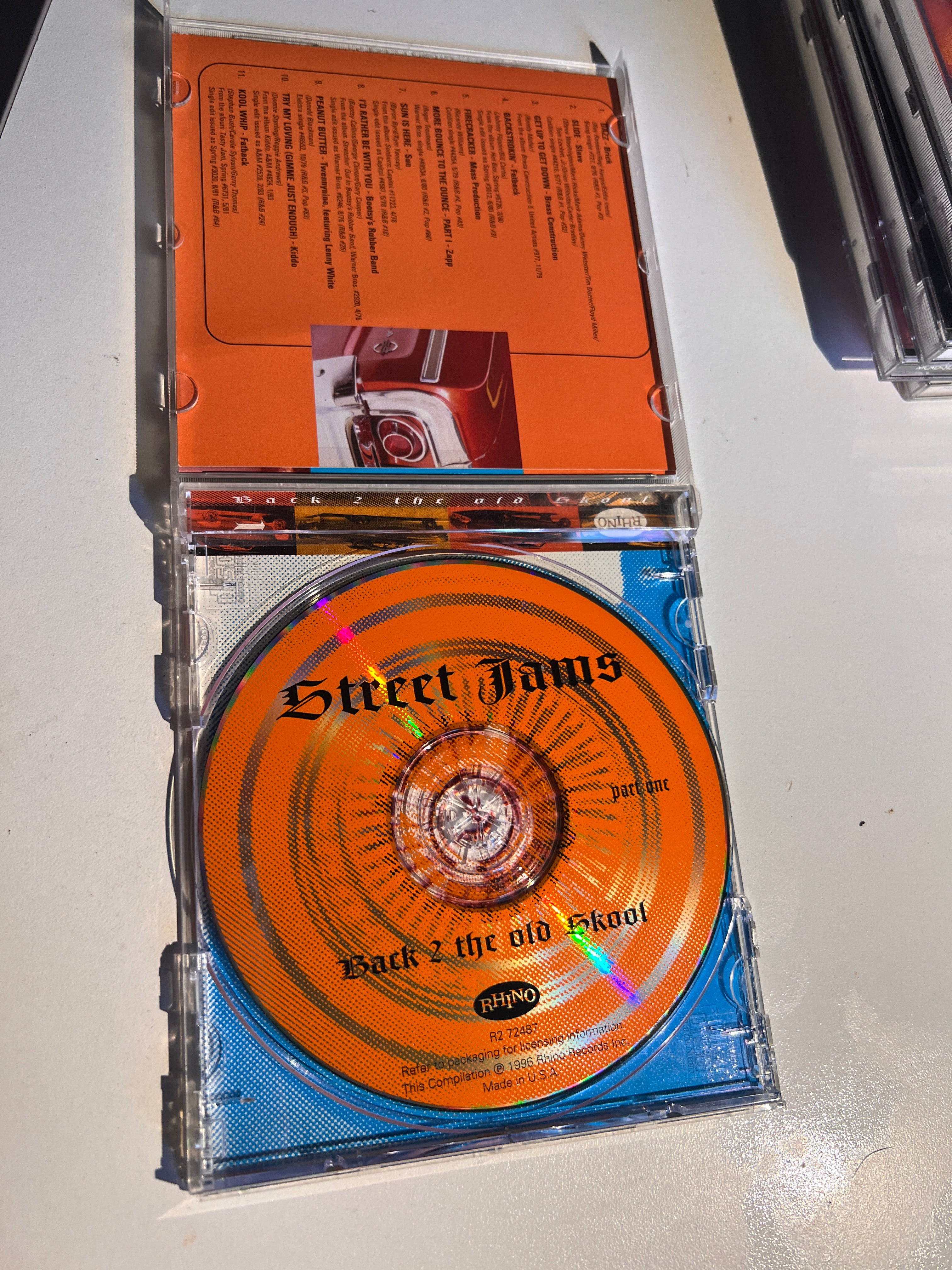 Vintage 1996 Street Jams: Back 2 The Old Skool Part One Various Rare 3D cover CD