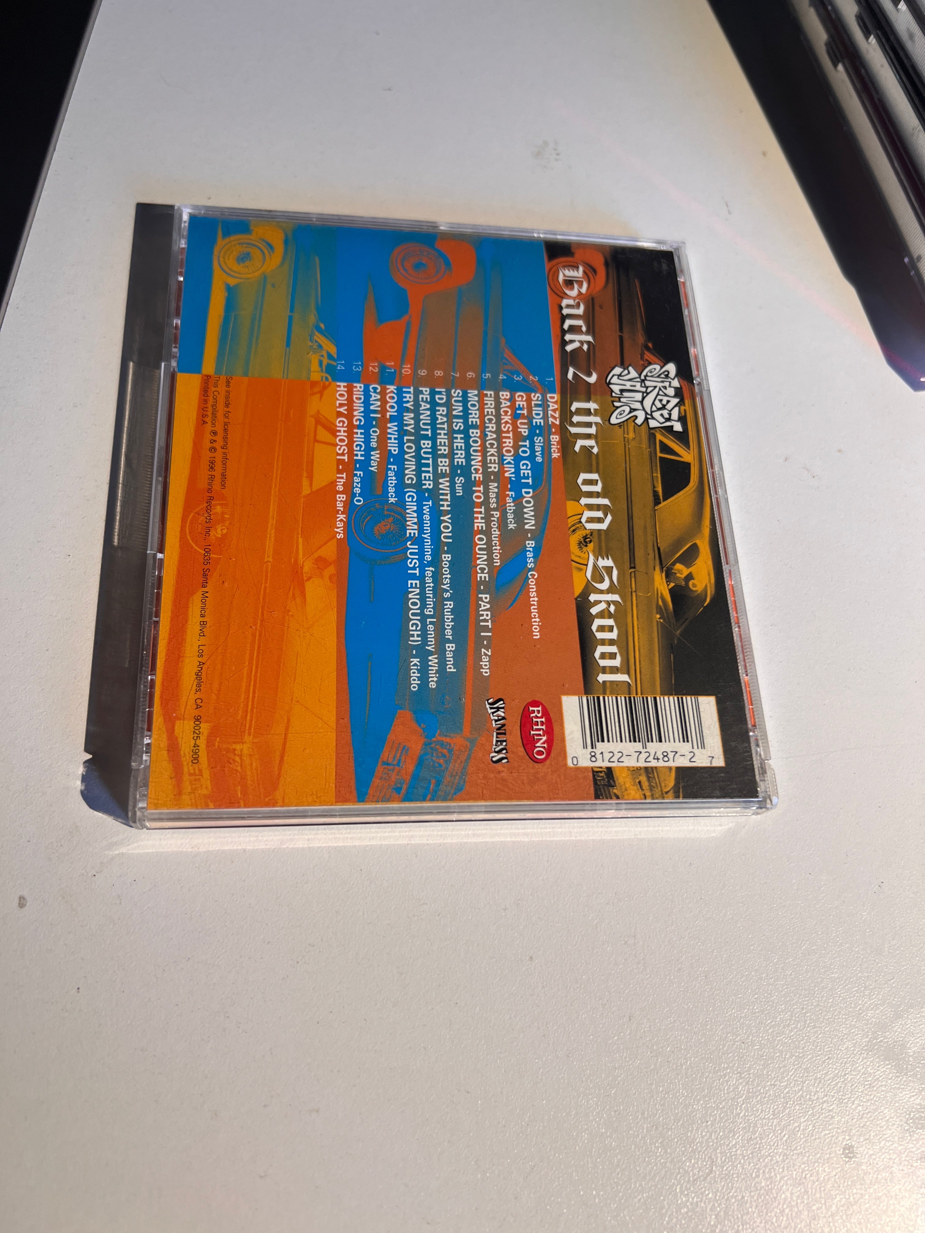 Vintage 1996 Street Jams: Back 2 The Old Skool Part One Various Rare 3D cover CD