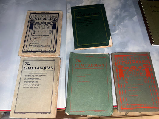 The Chautauquan a Monthly Magazine 1909 1910 lot of 5!