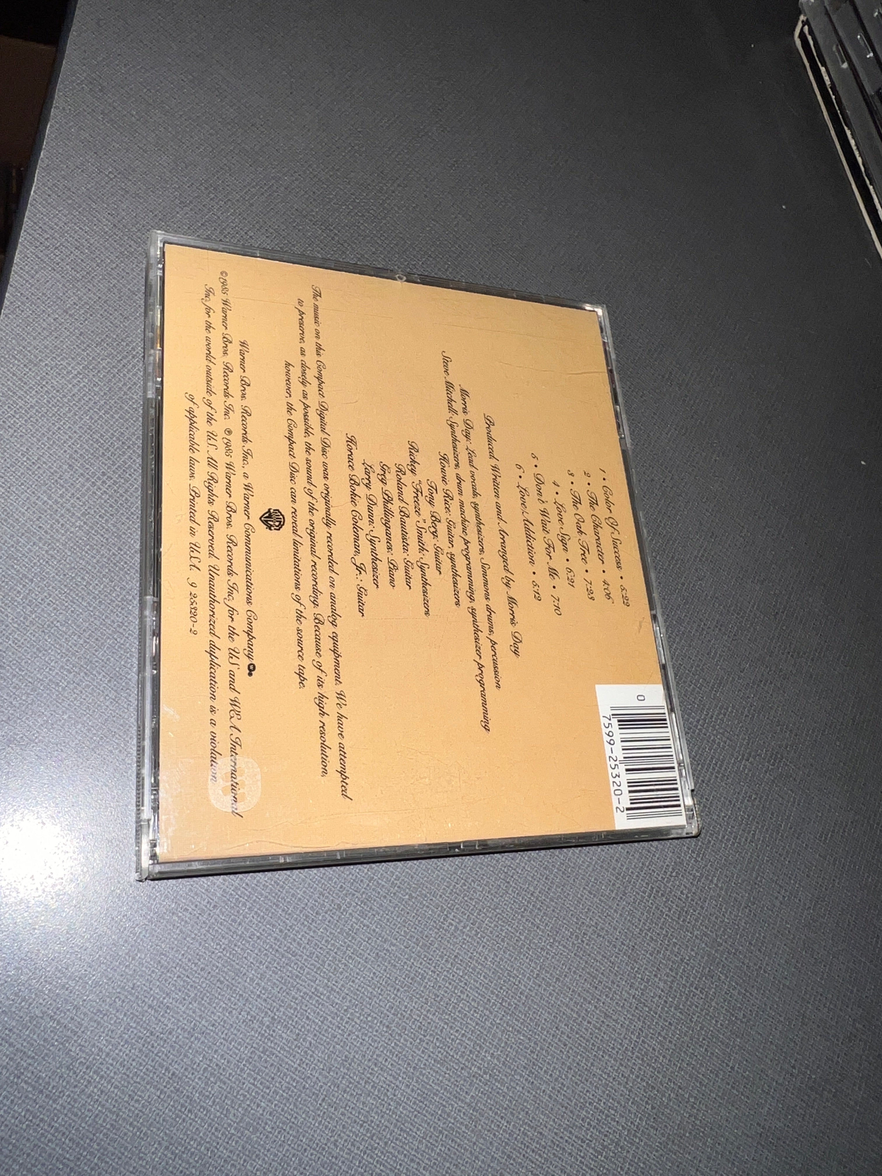 1985 Morris Day "Color of Success" CD 25320-2