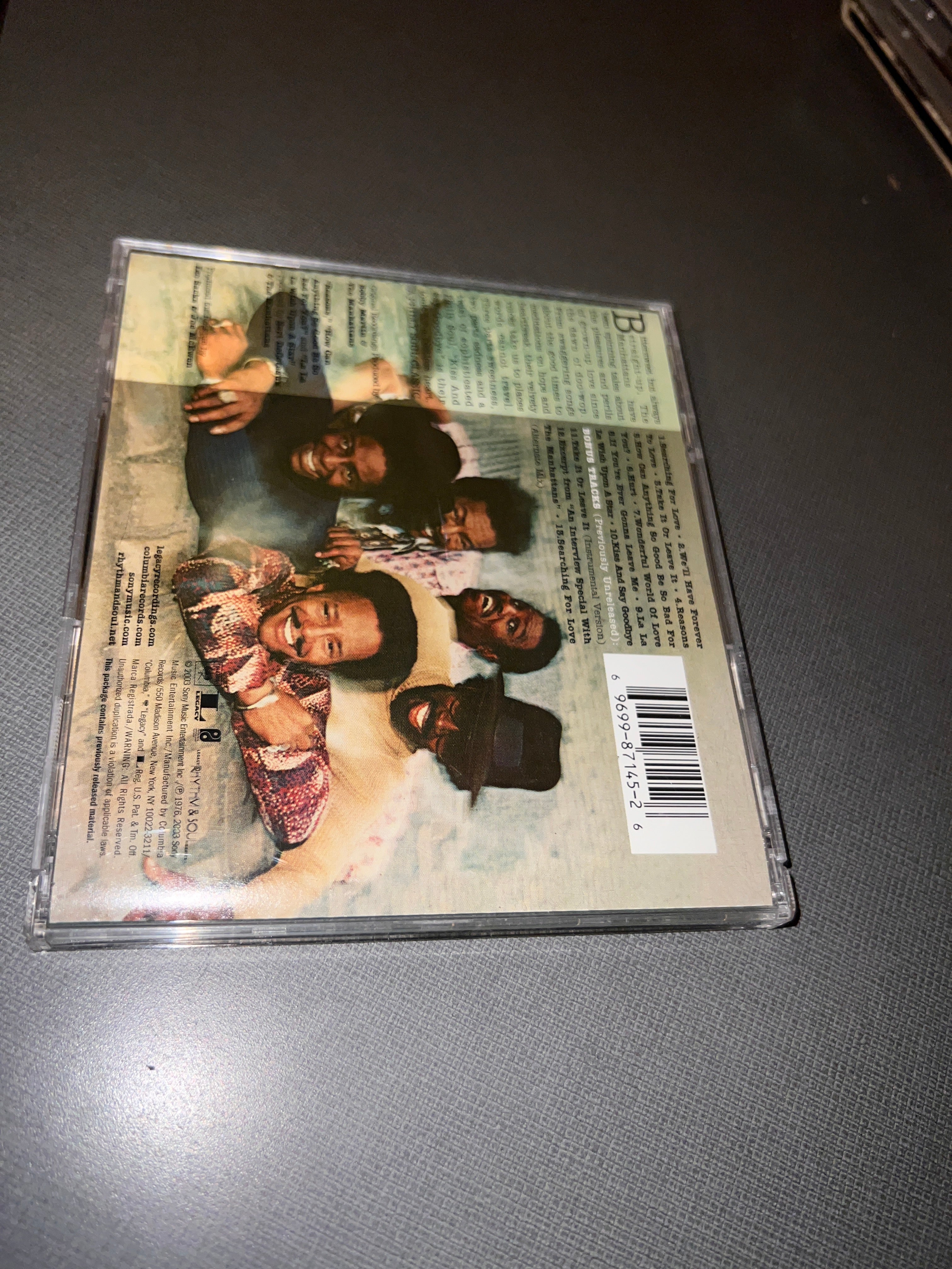 Manhattans cd ck 87145 Self Titled 2003