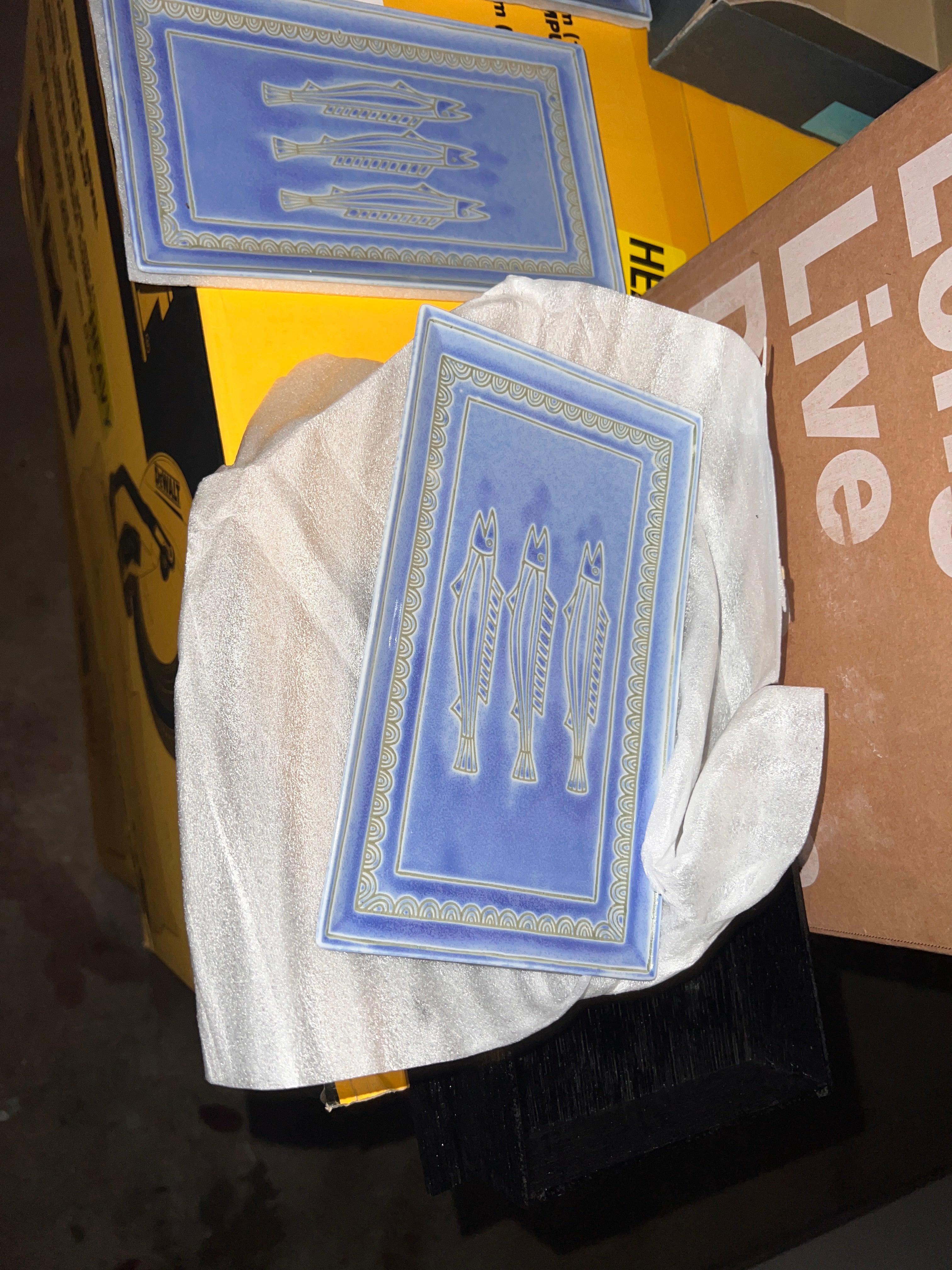 Japanese Ceramic Bowl Set and Blue Sushi Plate Set!