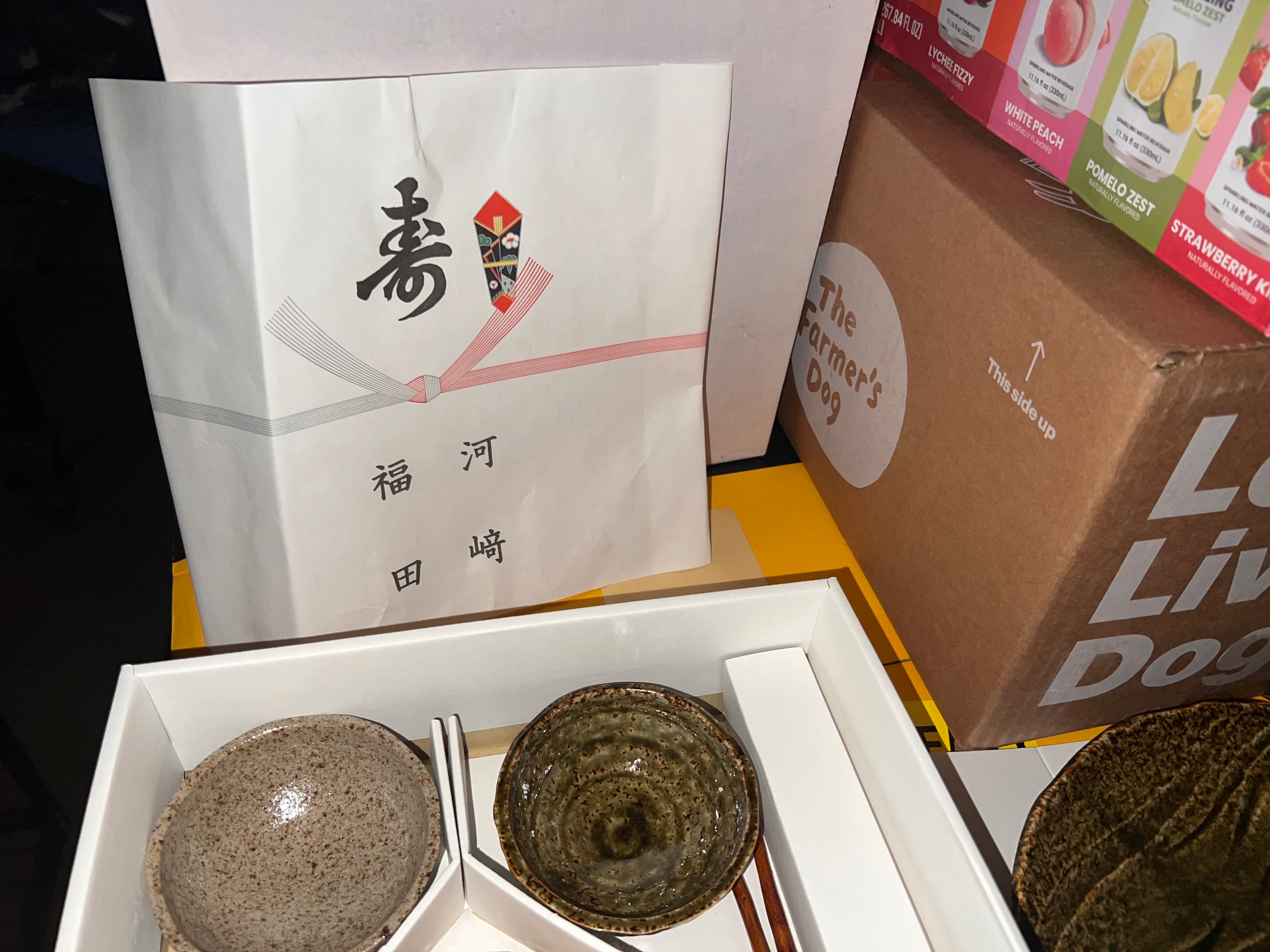 Japanese Ceramic Bowl Set and Blue Sushi Plate Set!