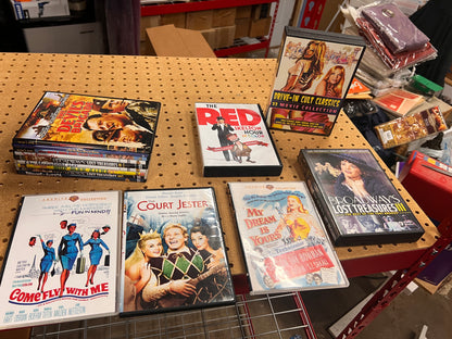 Bundle of 34 vintage movies and show DVDs!