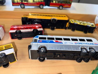 Bundle of vintage toys diecast model buses and vehicles 35 total