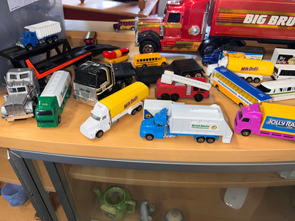 Bundle of vintage toys diecast model trucks and vehicles over 30!