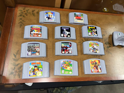 Bundle of Nintendo 64 games manuals and carrying case!