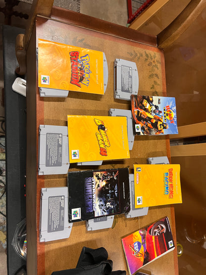 Bundle of Nintendo 64 games manuals and carrying case!