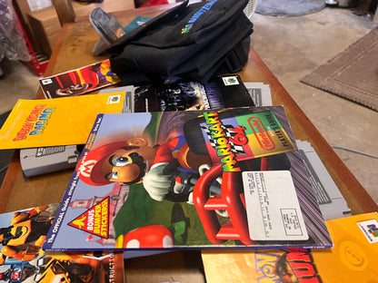 Bundle of Nintendo 64 games manuals and carrying case!