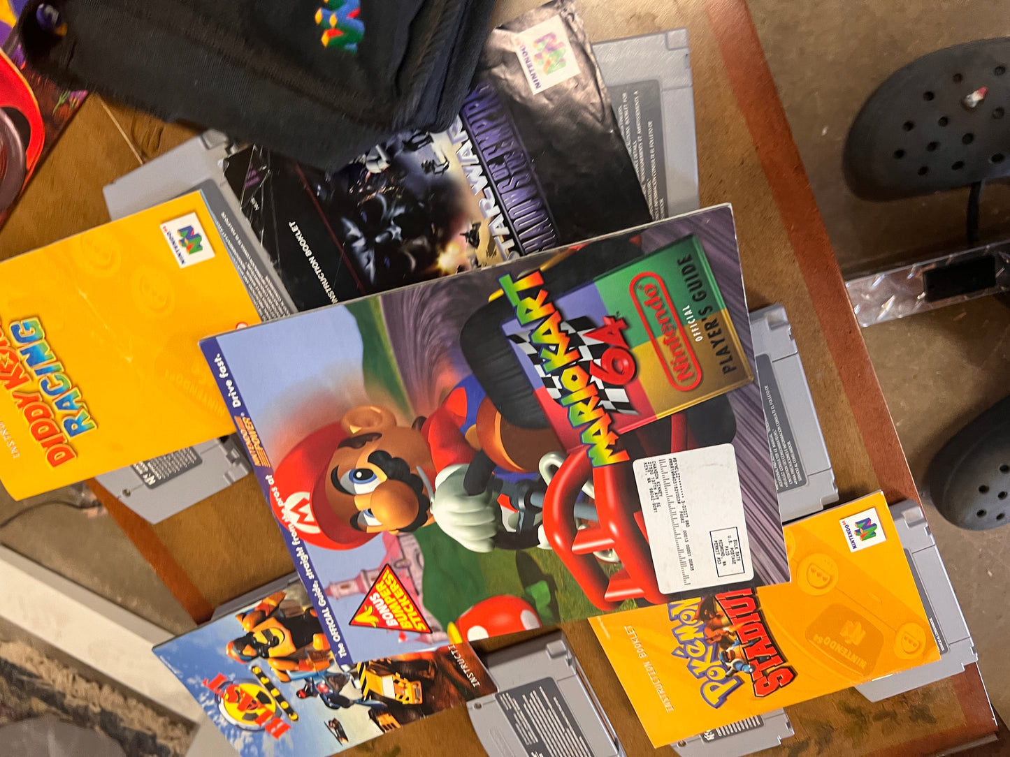 Bundle of Nintendo 64 games manuals and carrying case!