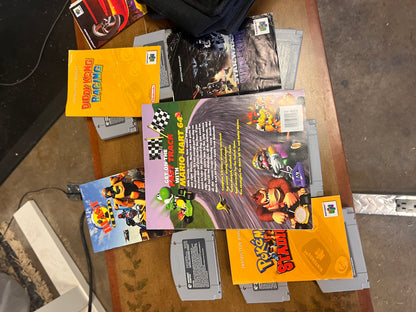 Bundle of Nintendo 64 games manuals and carrying case!