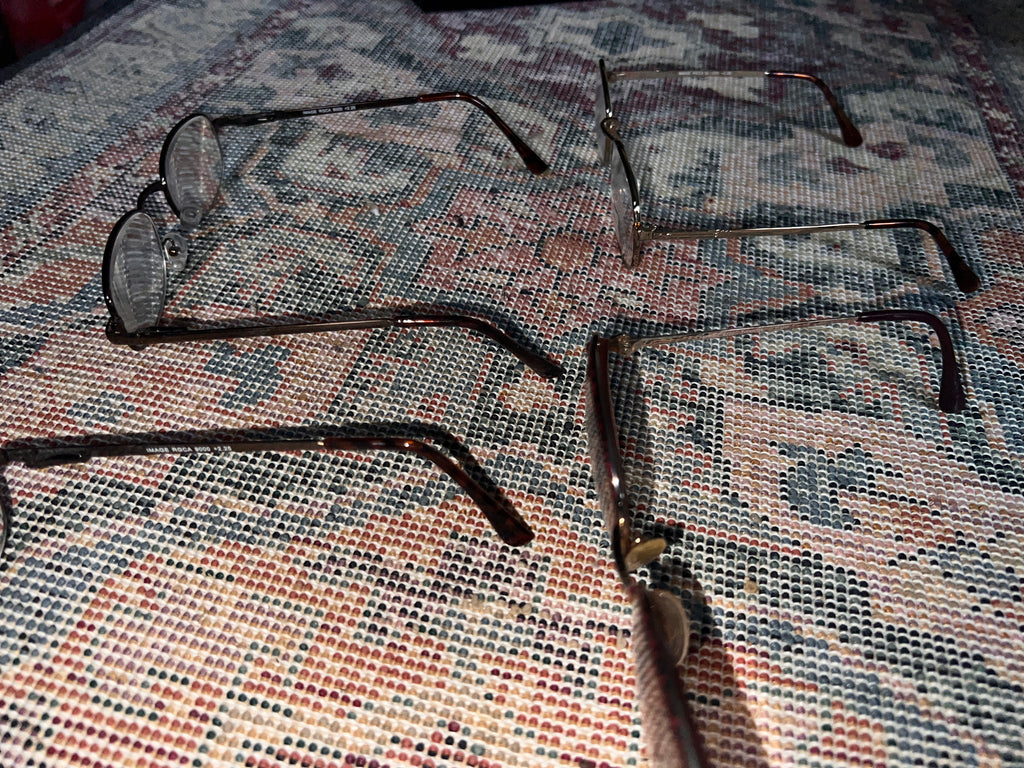 Vintage Eyeglasses Lot (10-12 Pairs) Ray-Ban + Reading Glasses Metal Frames